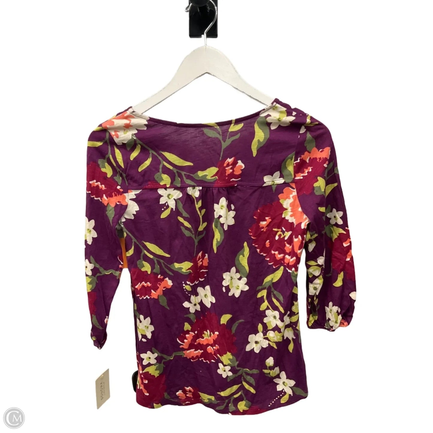 Top 3/4 Sleeve By Sonoma In Floral Print, Size: Xs