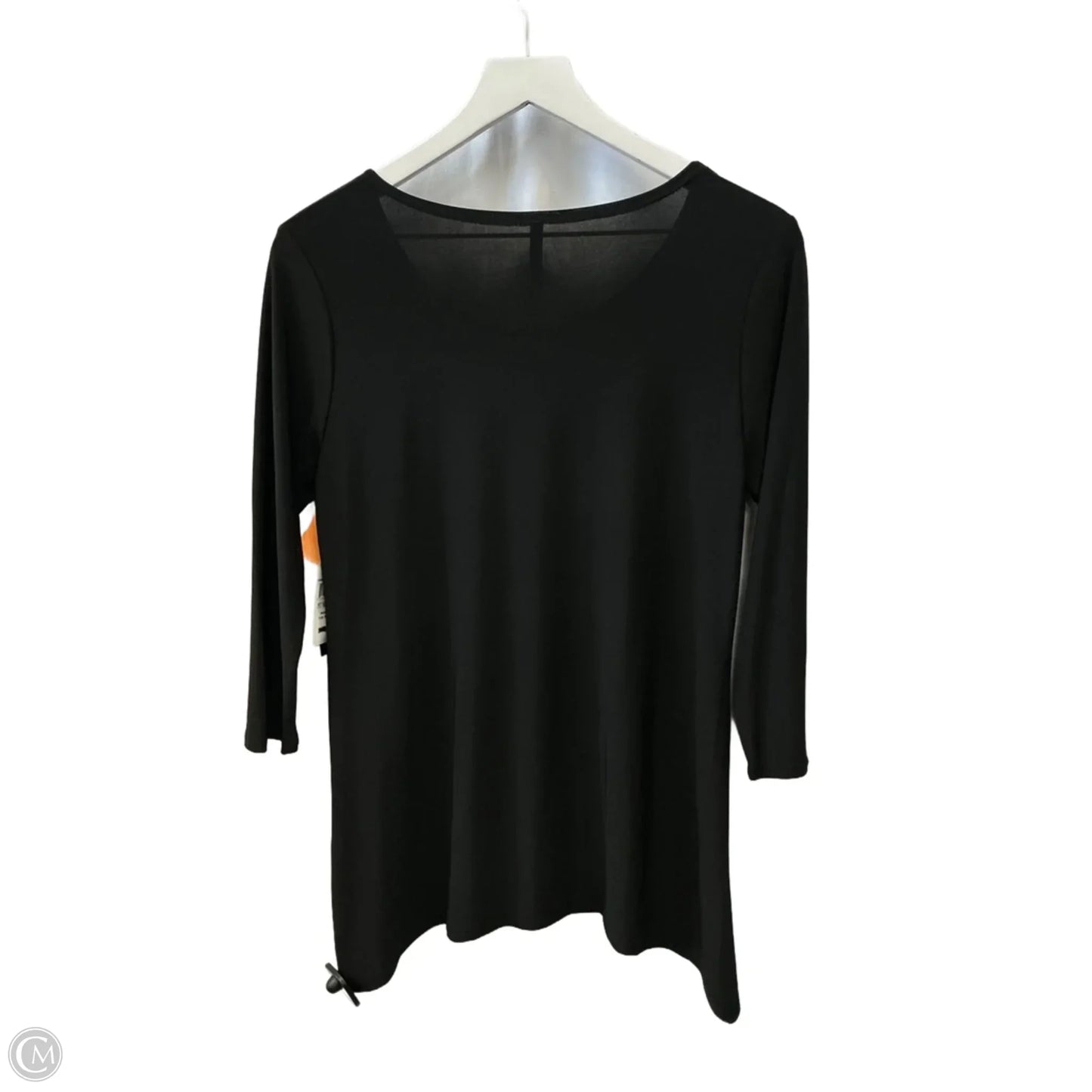 Top 3/4 Sleeve By Clothes Mentor In Black, Size: Mp