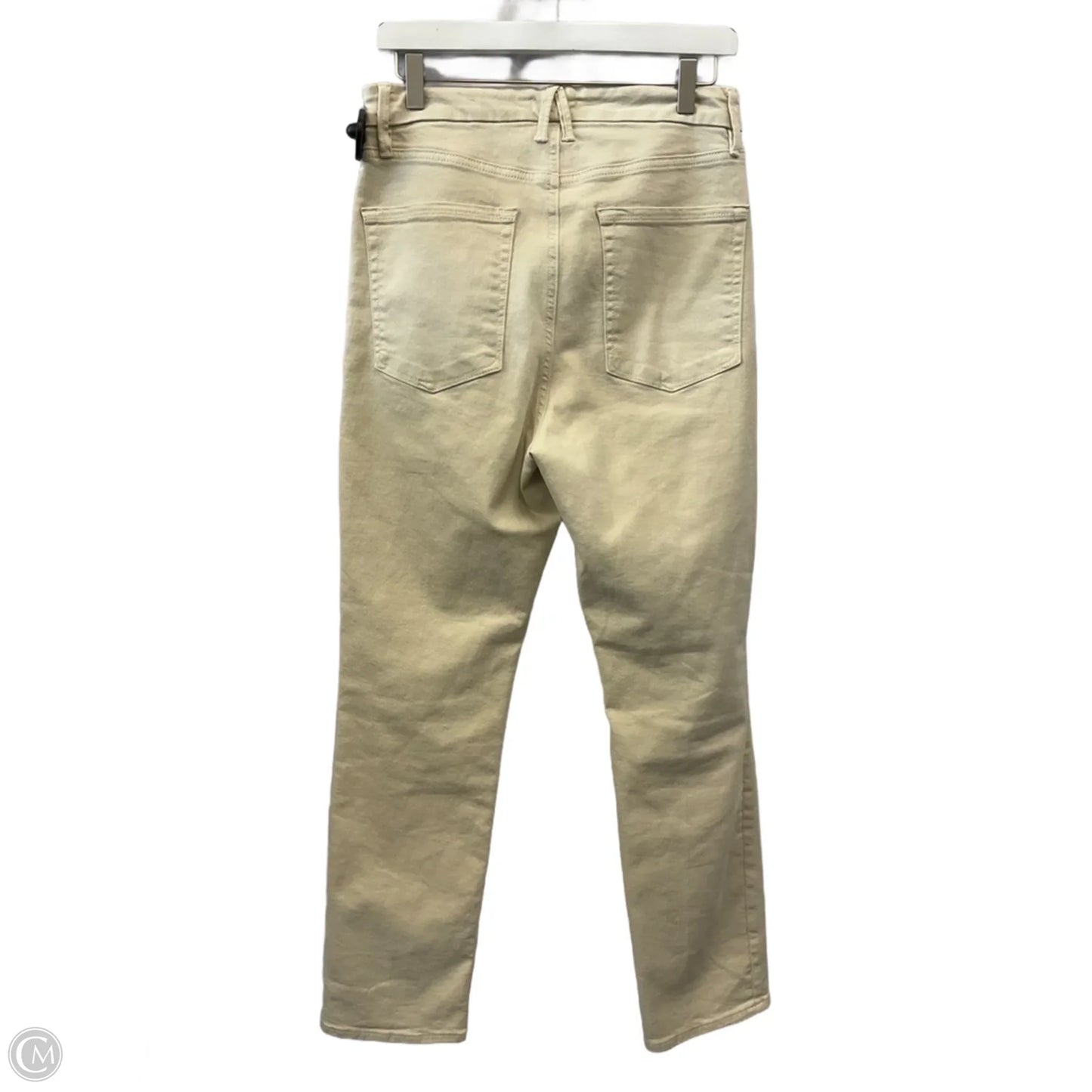Jeans Straight By Good American In Cream, Size: 10