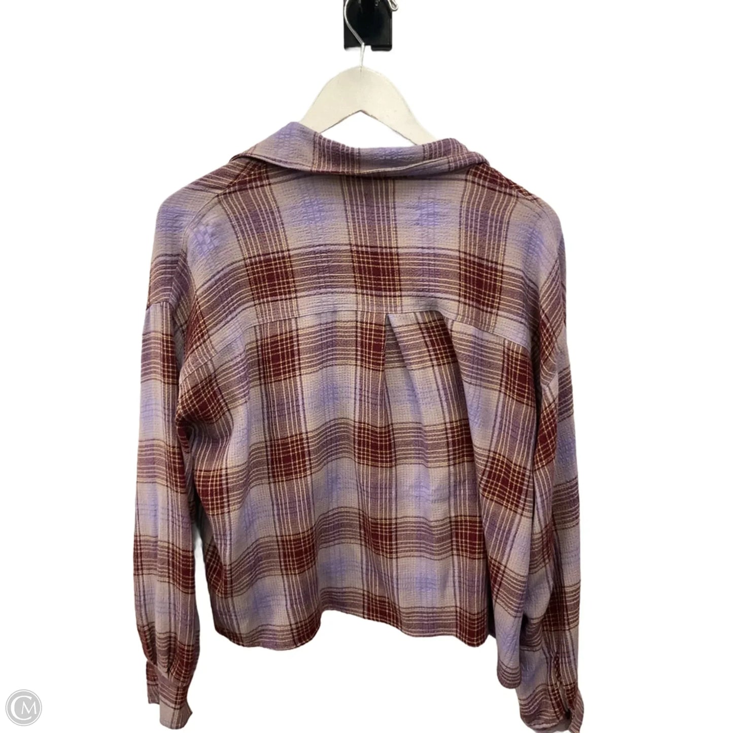 Top Long Sleeve By Forever 21 In Purple, Size: M