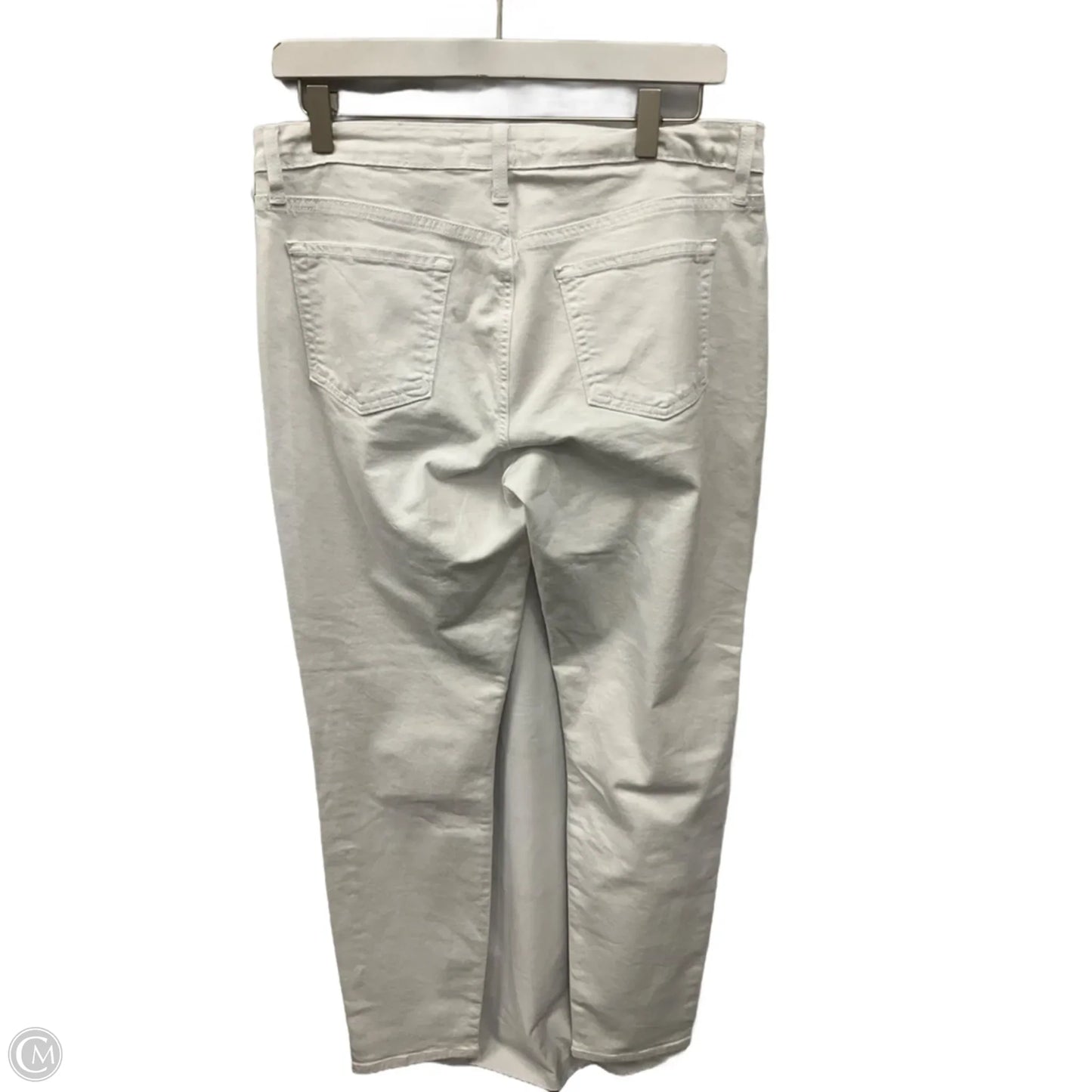 Jeans Skinny By Just Black In White Denim, Size: 12