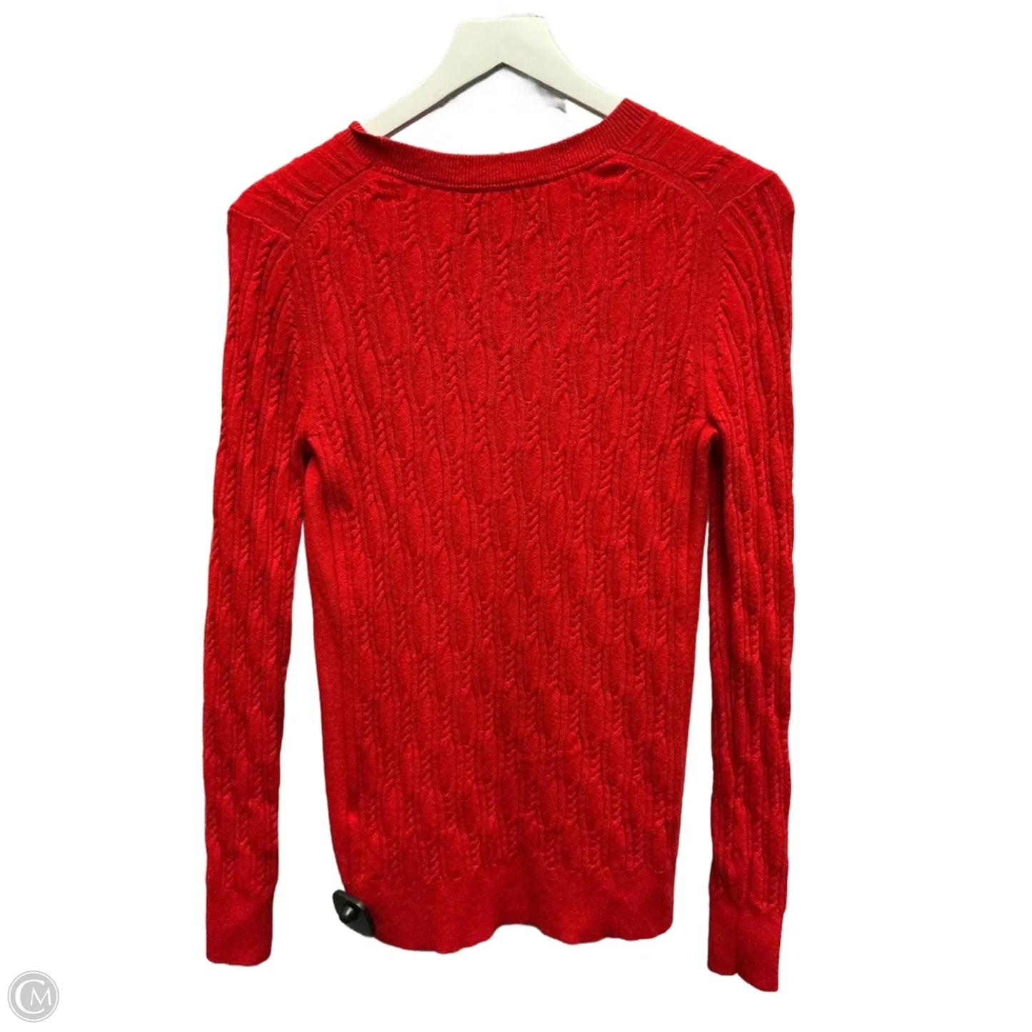 Top Long Sleeve By Banana Republic In Red, Size: M
