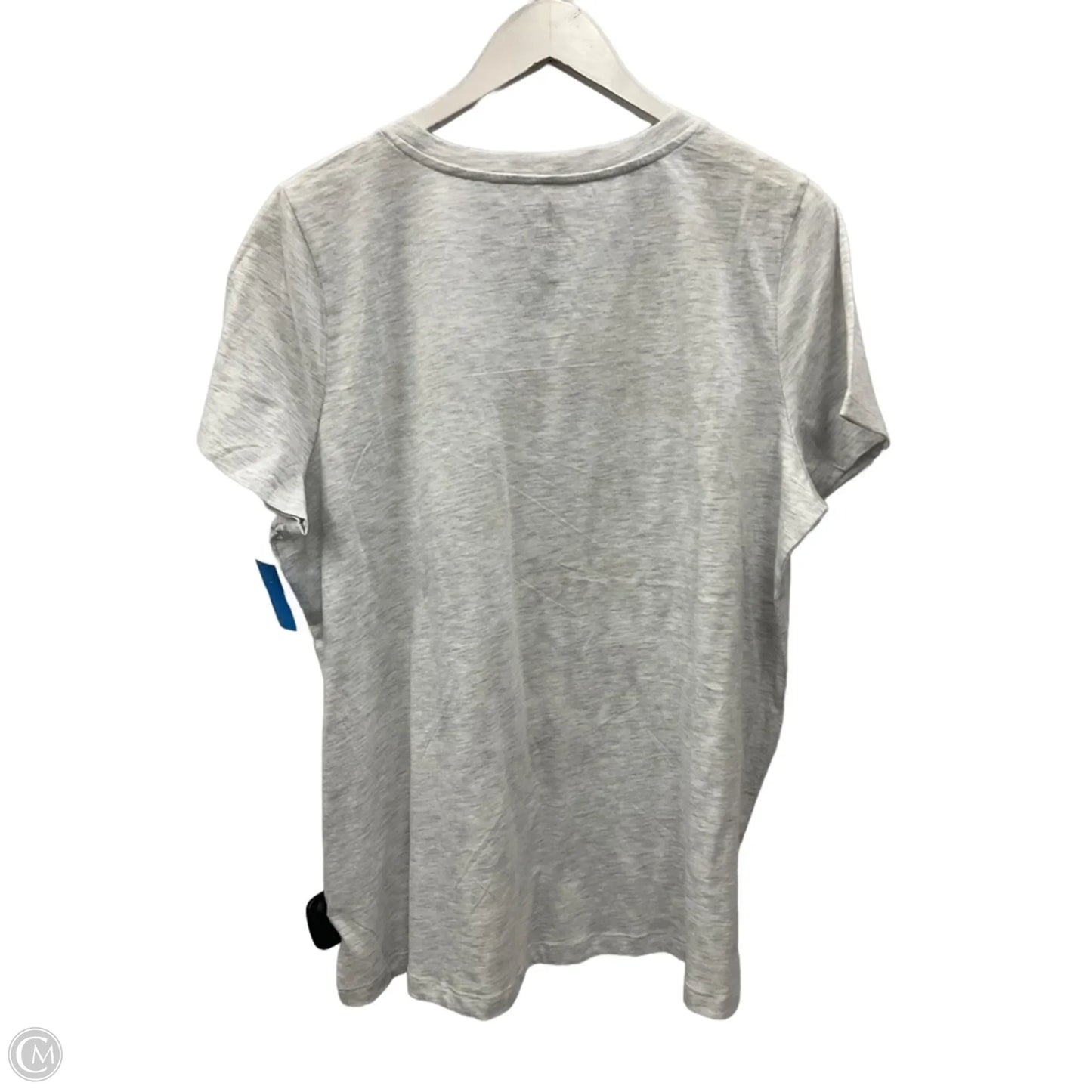 Top Short Sleeve By Clothes Mentor In Grey, Size: L
