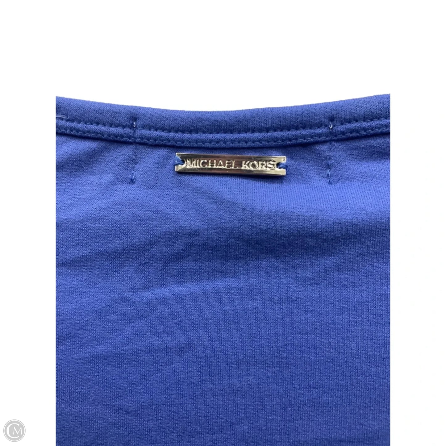Top Long Sleeve By Michael By Michael Kors In Blue, Size: 1x