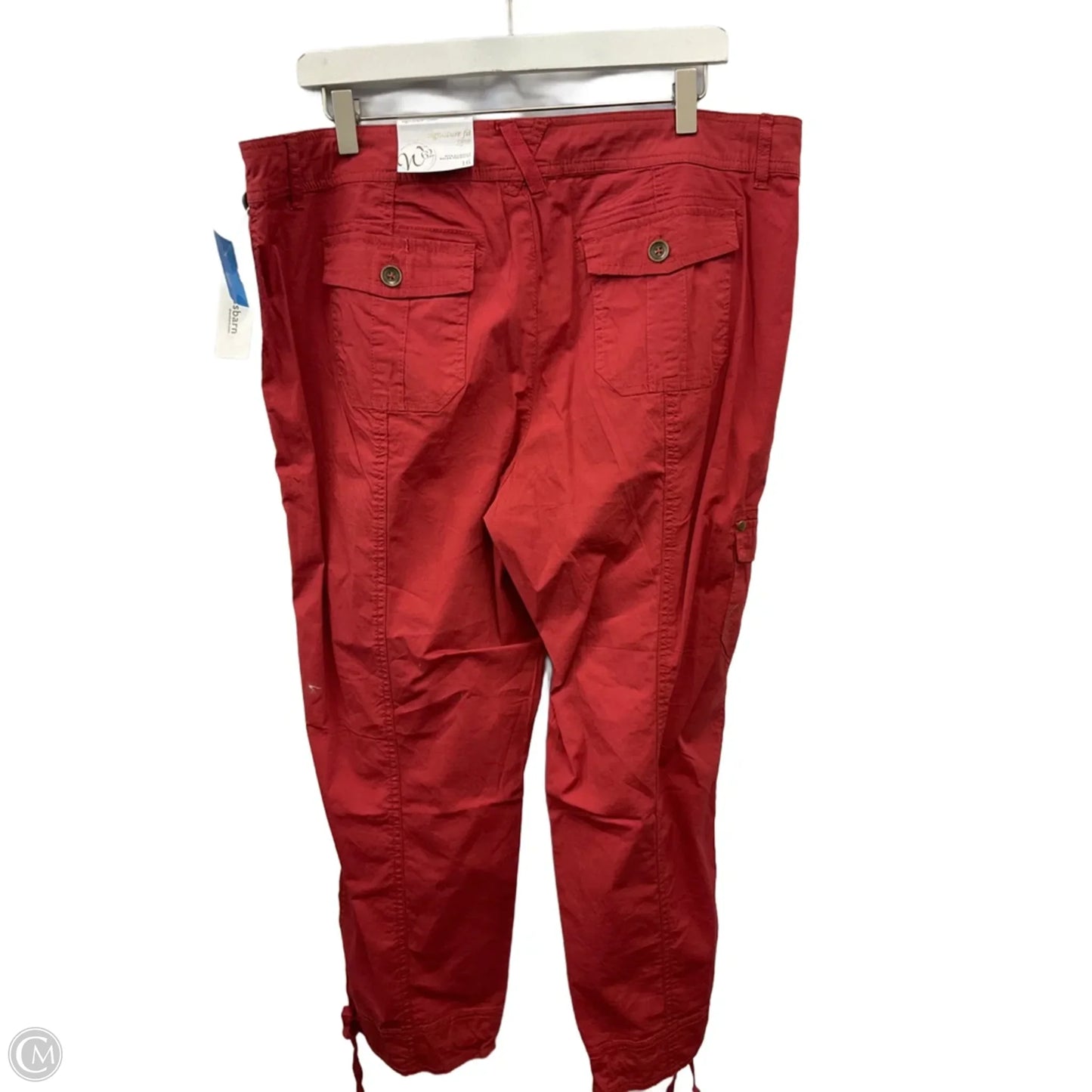 Pants Cropped By Westport In Red, Size: 16