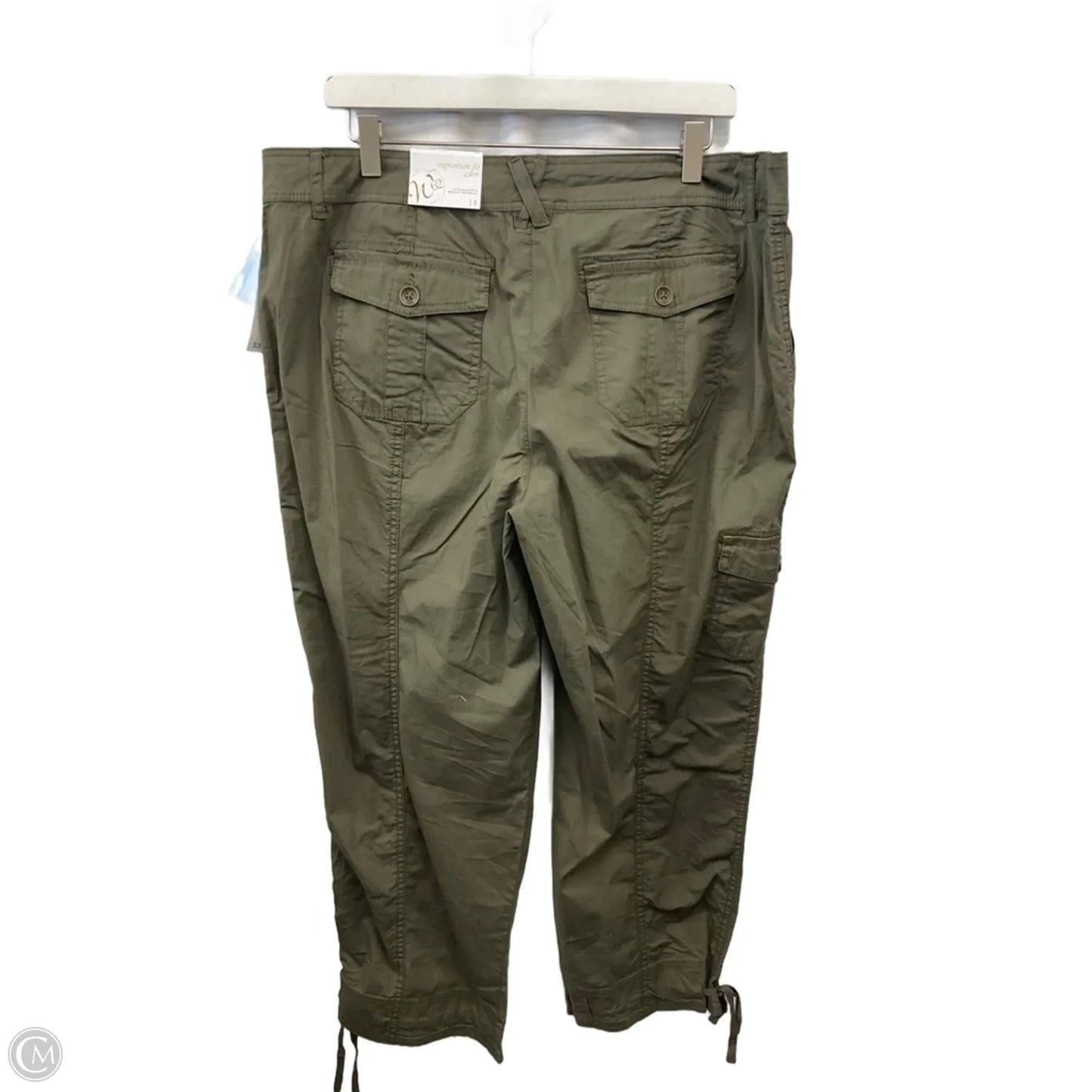 Pants Cropped By Westport In Green, Size: 14