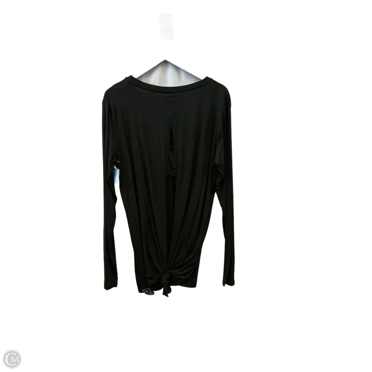 Athletic Top Long Sleeve Crewneck By Mono B In Black, Size: 3x