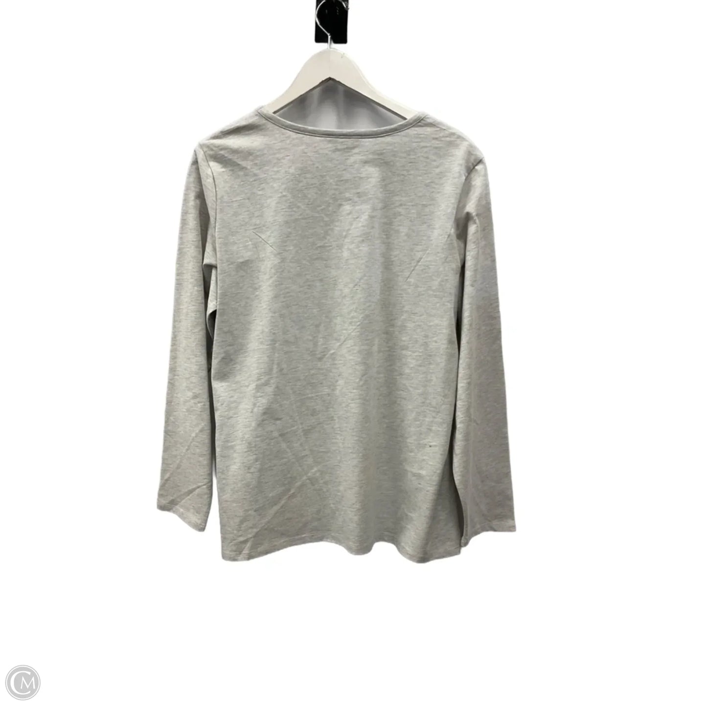 Top Long Sleeve By Christopher And Banks In Grey, Size: Xl