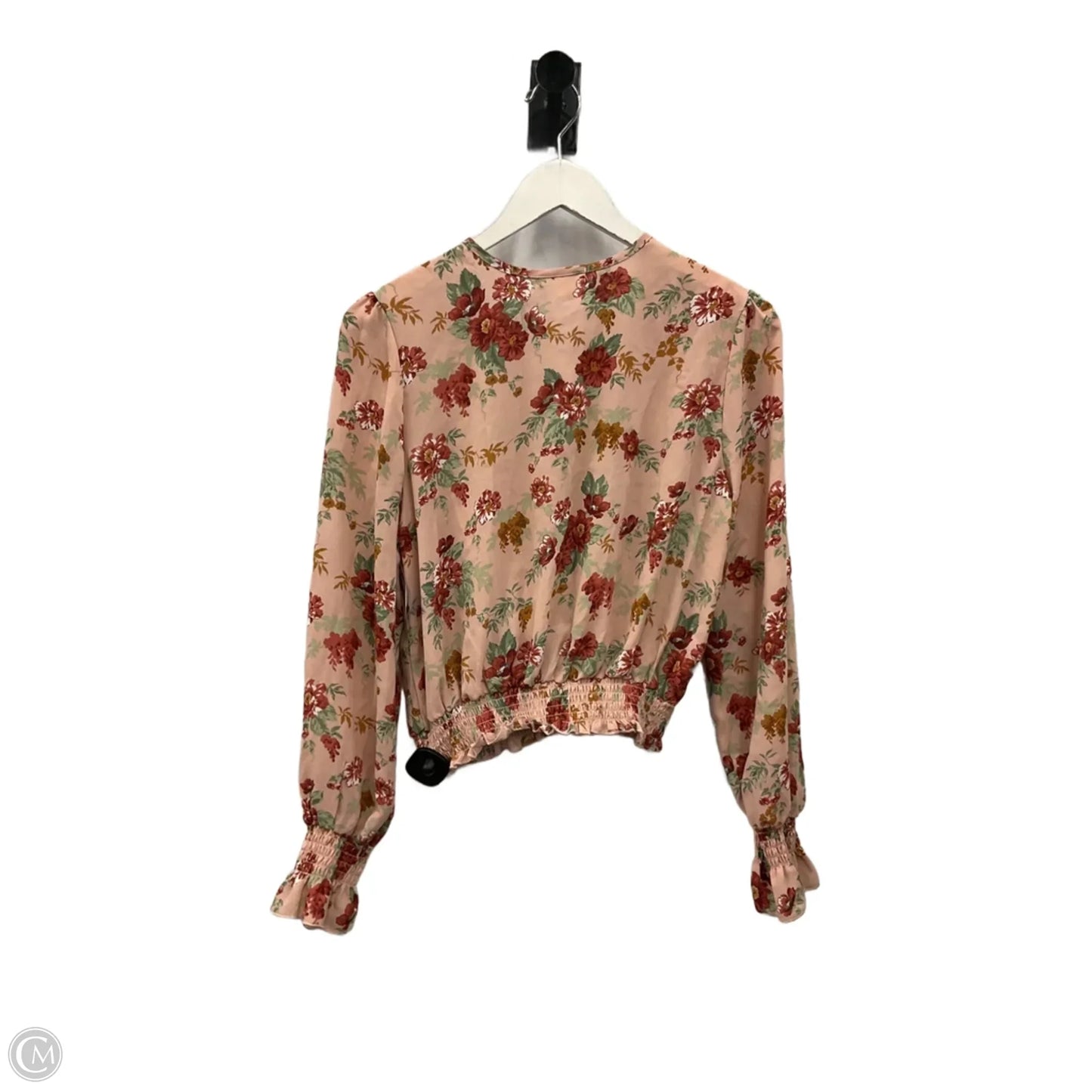 Top Long Sleeve By Ultra Flirt In Pink, Size: M