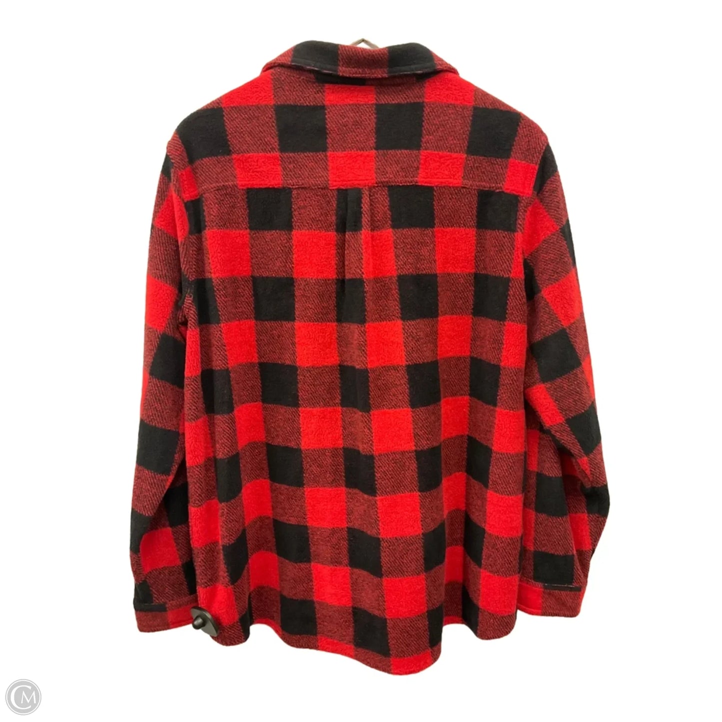 Top Long Sleeve By Time And Tru In Plaid Pattern, Size: Xl