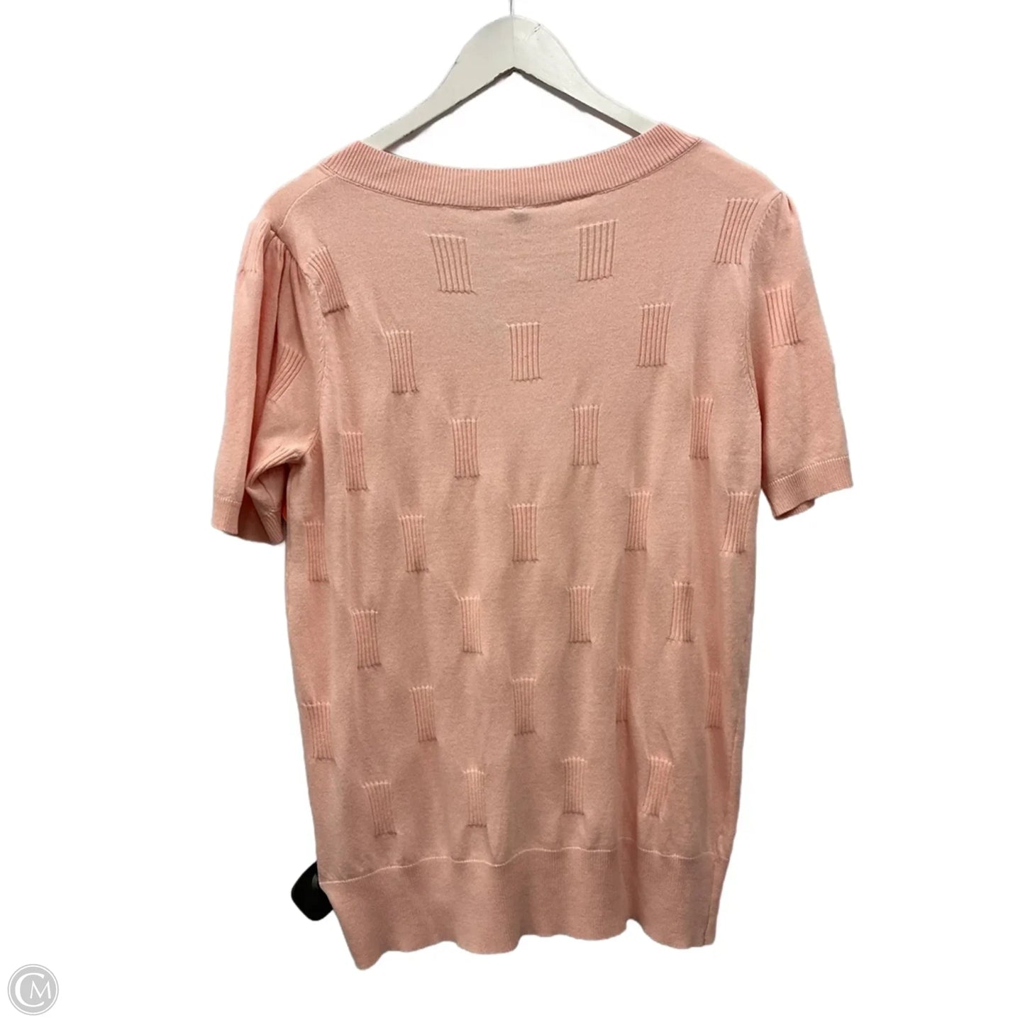 Top Short Sleeve By Clothes Mentor In Pink, Size: L