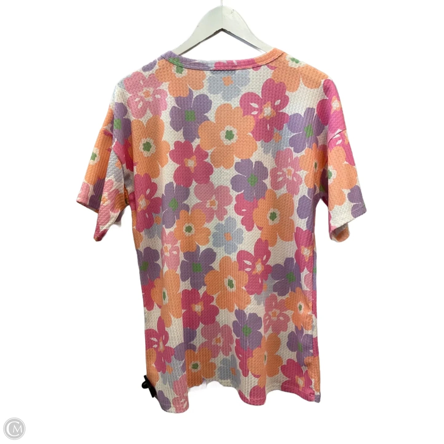 Top Short Sleeve By Heimish Usa In Pink & Purple, Size: M