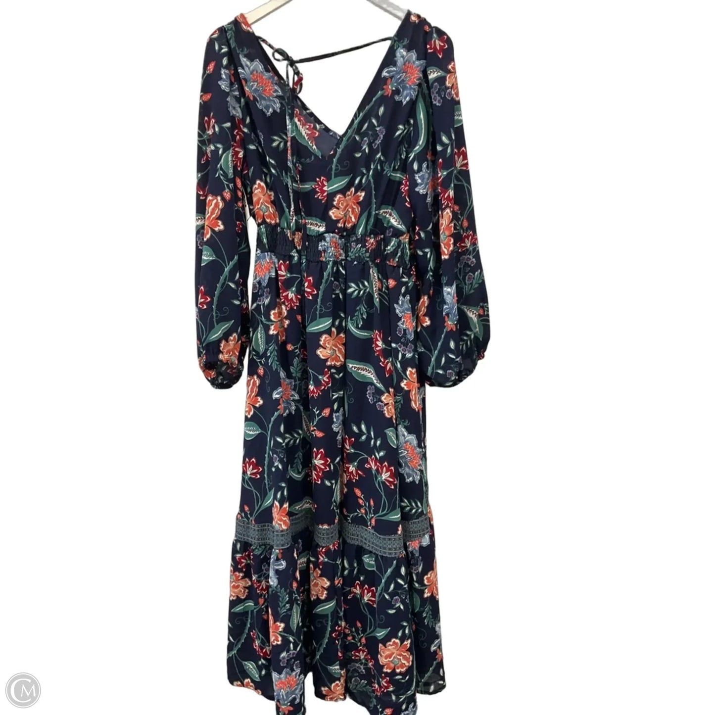 Dress Casual Maxi By Clothes Mentor In Navy, Size: L