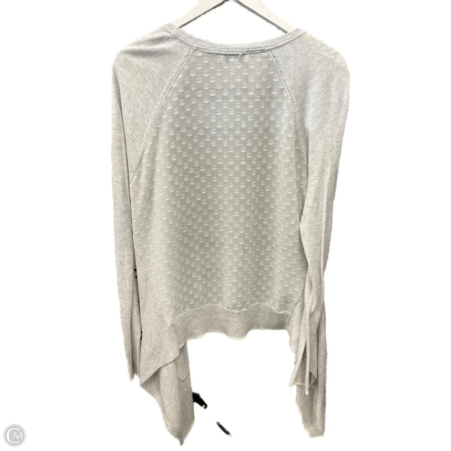 Sweater Cardigan By Elle In Grey, Size: L