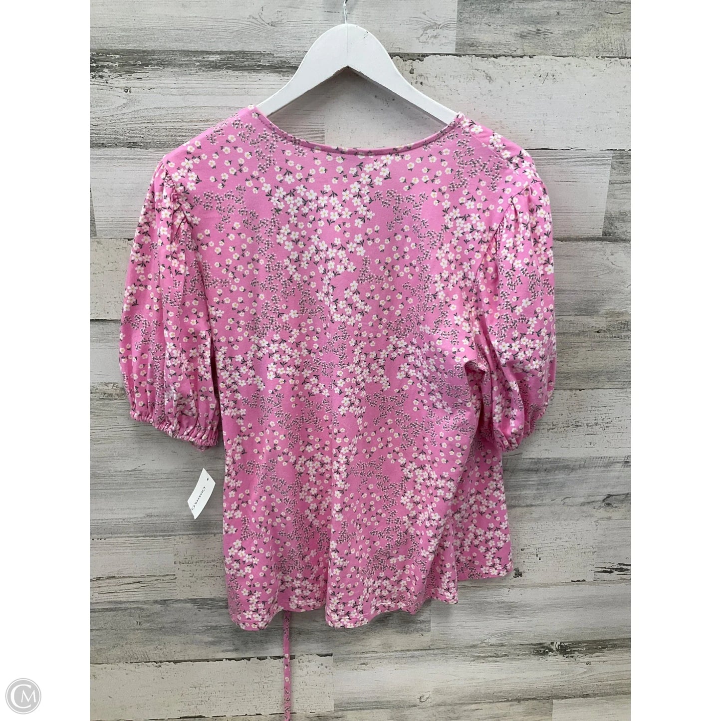 Top Short Sleeve By Charter Club In Pink, Size: L