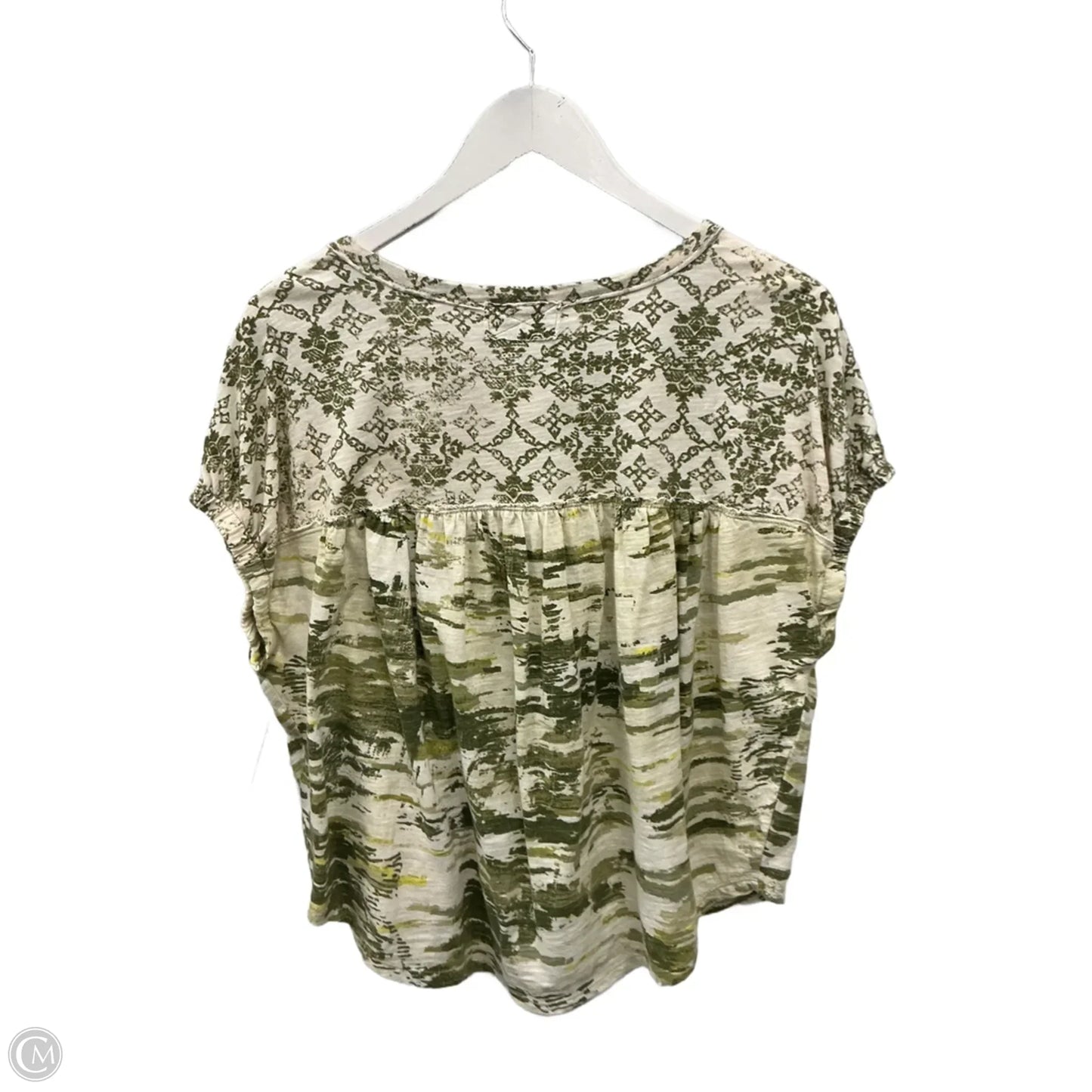 Top Short Sleeve By Pilcro In Green, Size: S