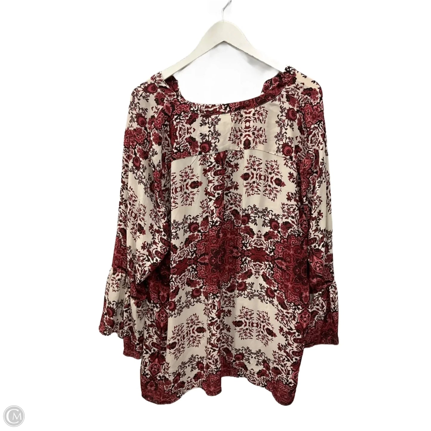 Top Long Sleeve By Violet And Claire In Red, Size: 3x