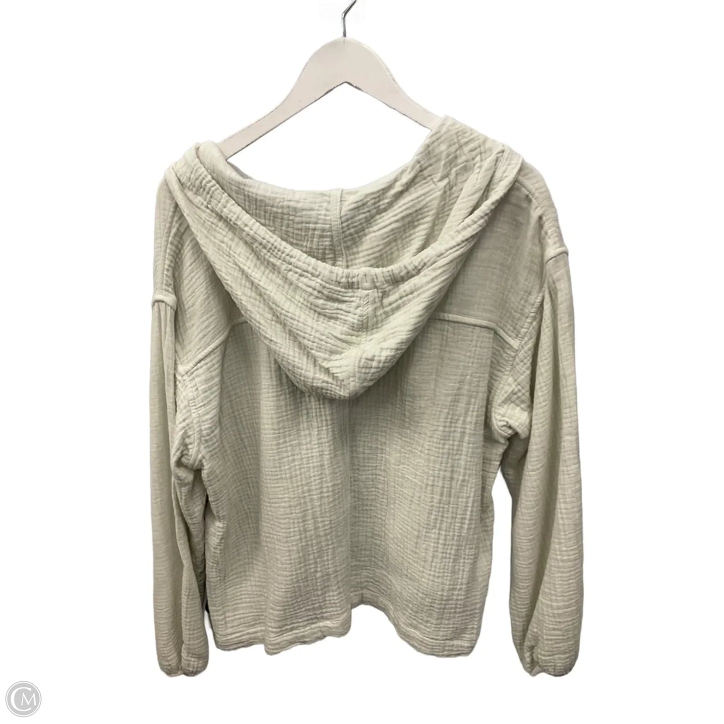 Top Long Sleeve By Eddie Bauer In White, Size: Xl