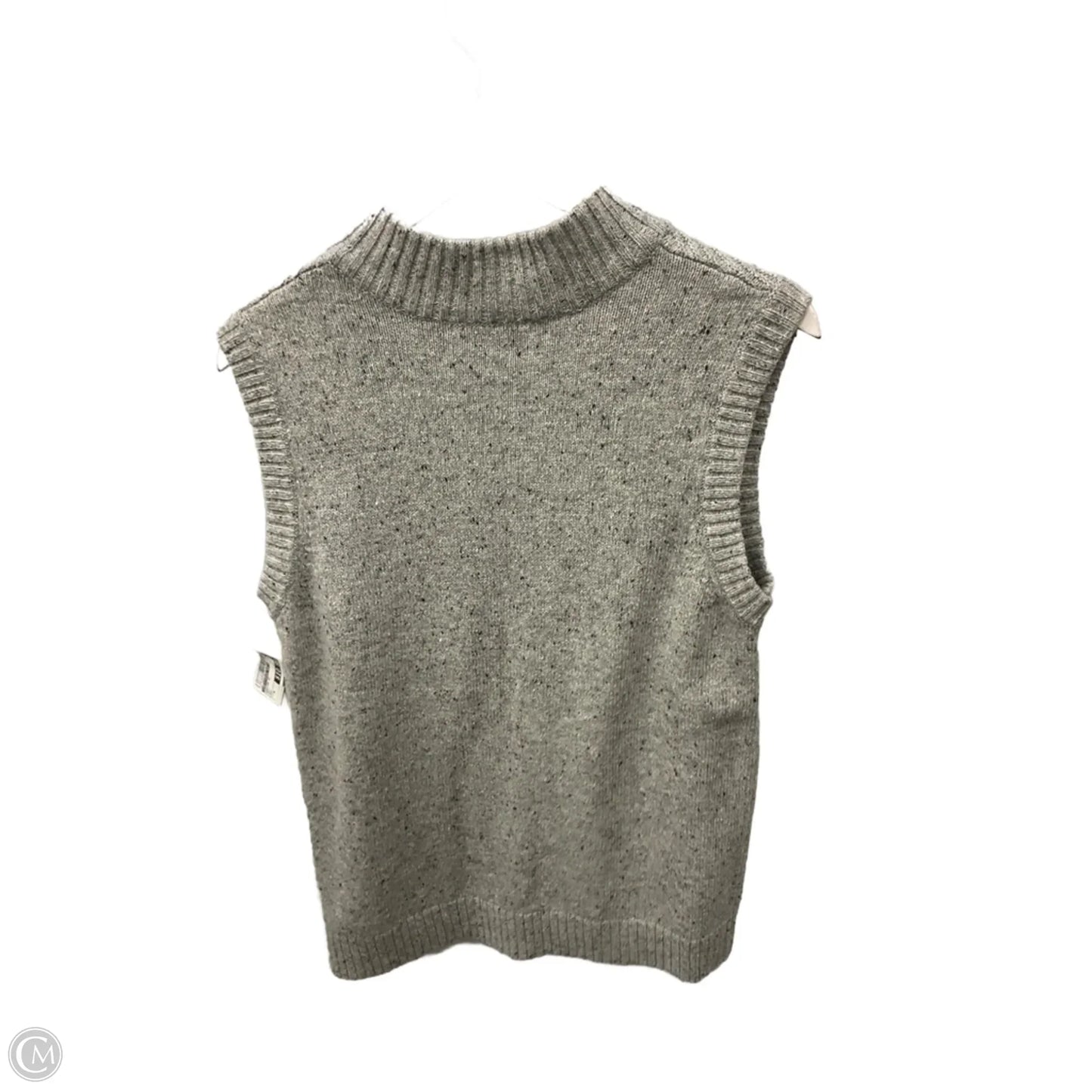 Sweater Short Sleeve By Christopher And Banks In Grey, Size: M