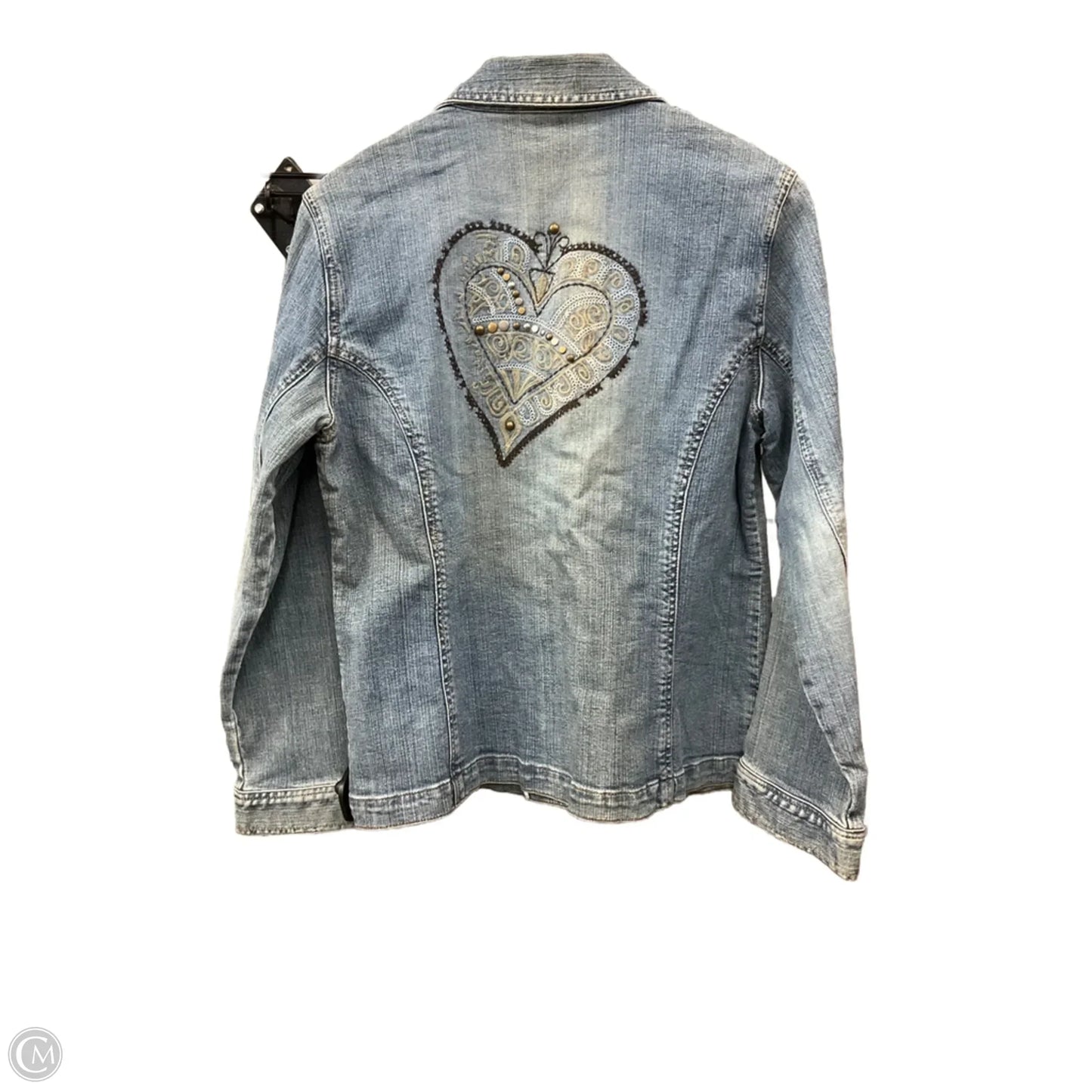 Jacket Denim By Chicos In Blue Denim, Size: M
