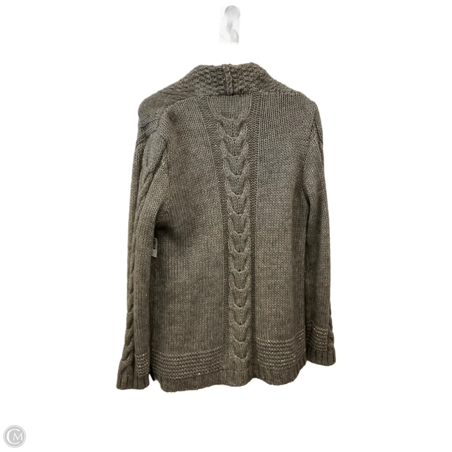 Sweater Cardigan By Clothes Mentor In Brown, Size: L