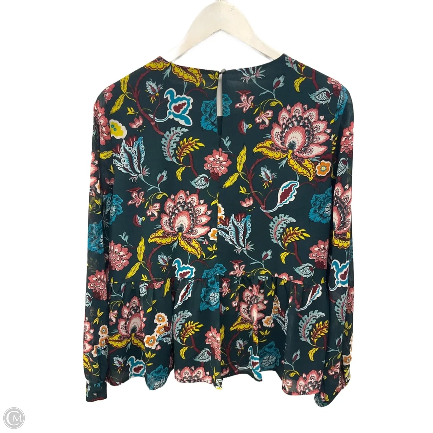 Top Long Sleeve By Loft In Green, Size: M