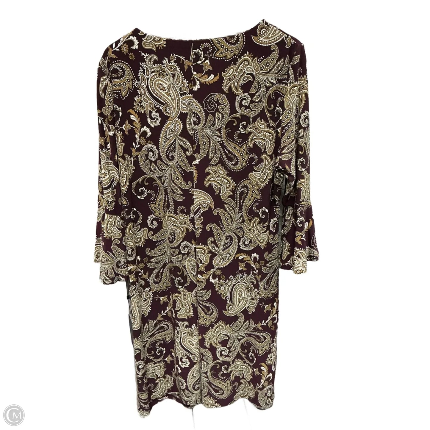 Dress Casual Midi By Tommy Hilfiger In Purple, Size: 1x