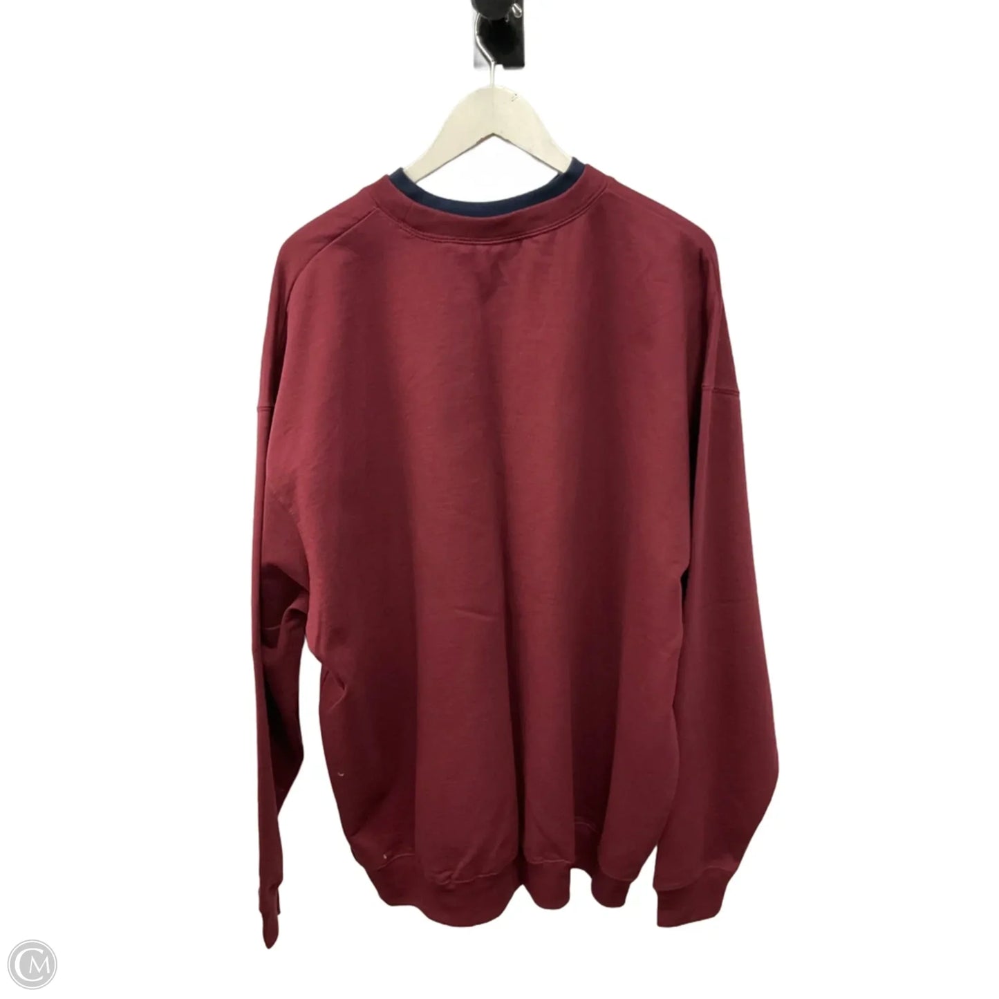 Sweatshirt Collar By Clothes Mentor In Red, Size: 3x