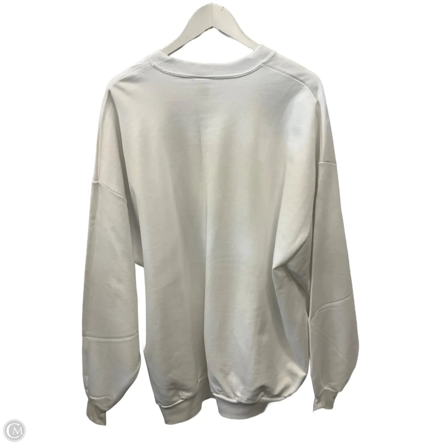 Sweatshirt Crewneck By Jerzees In White, Size: 3x