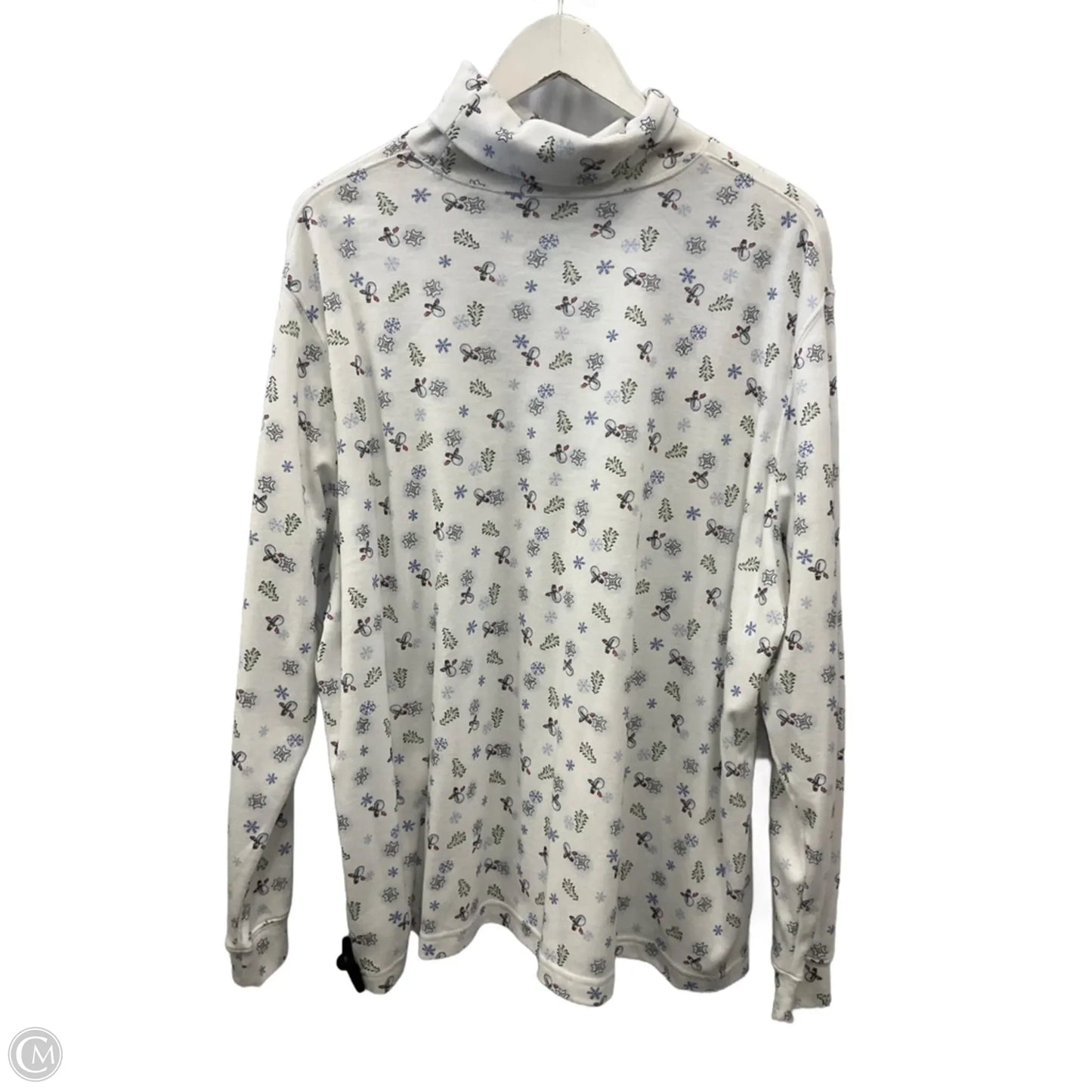 Top Long Sleeve By Classic Elements In White, Size: 3x