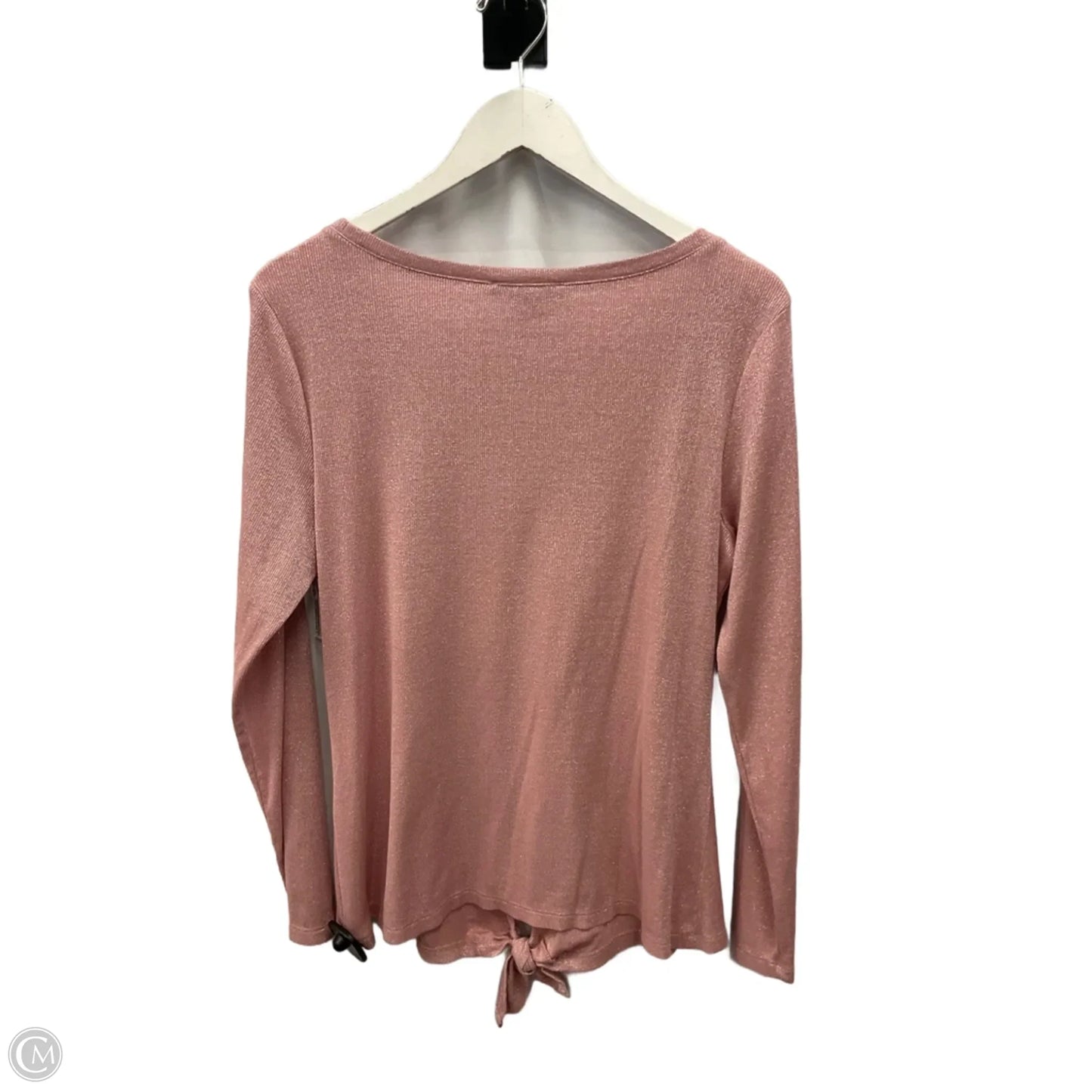 Top Long Sleeve By Inc In Pink, Size: L
