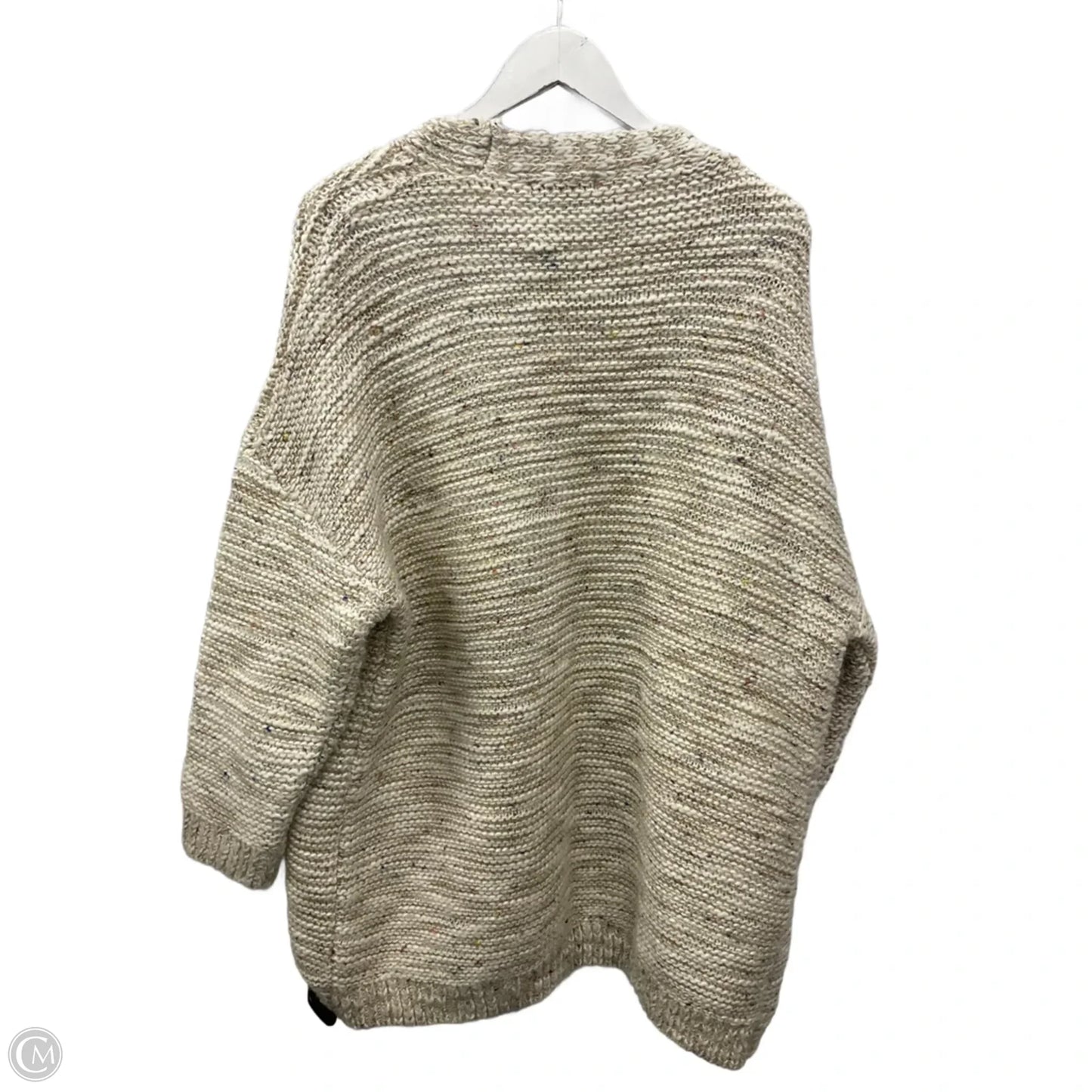 Sweater Cardigan By Zara In Cream, Size: M