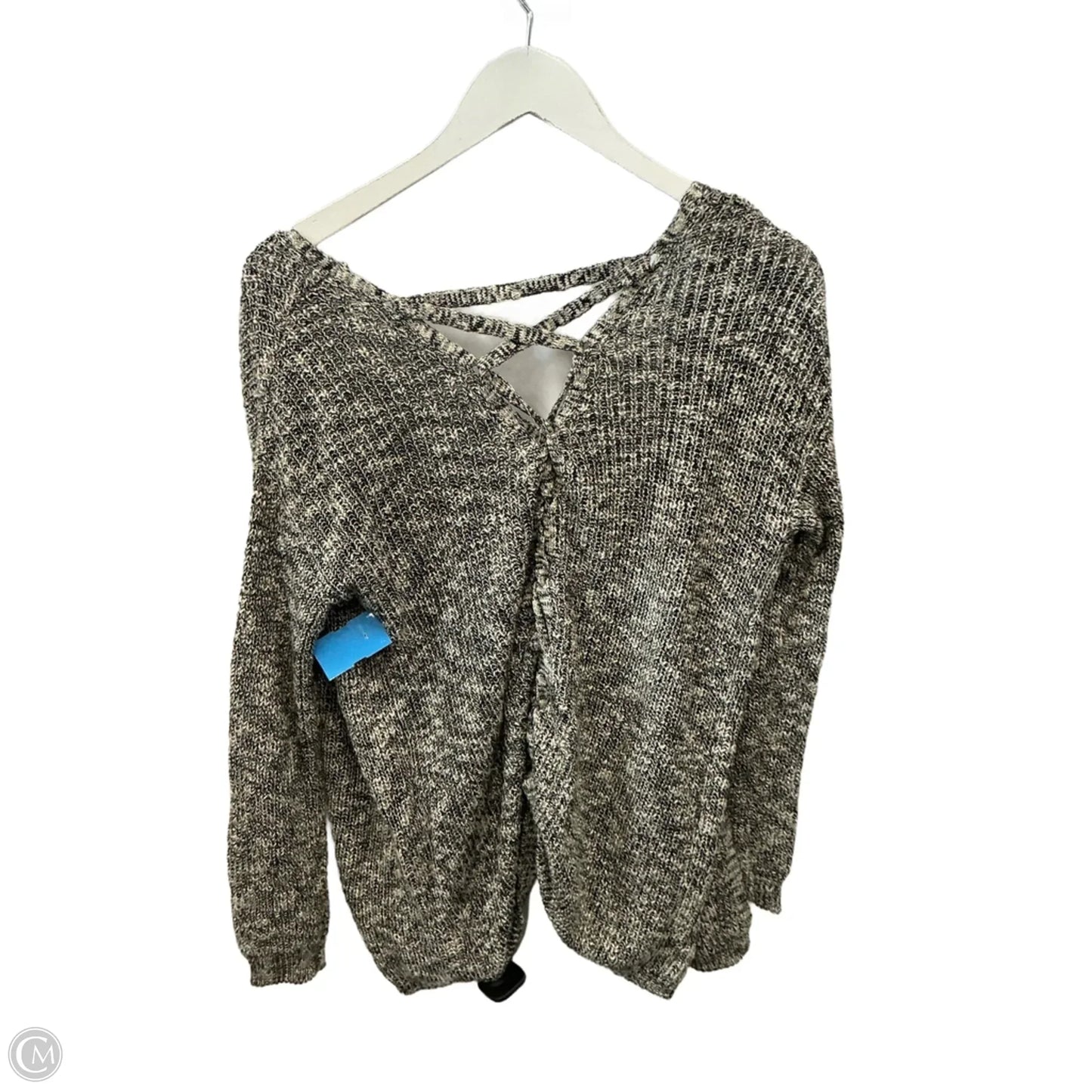 Cardigan By Freshman In Black & White, Size: L