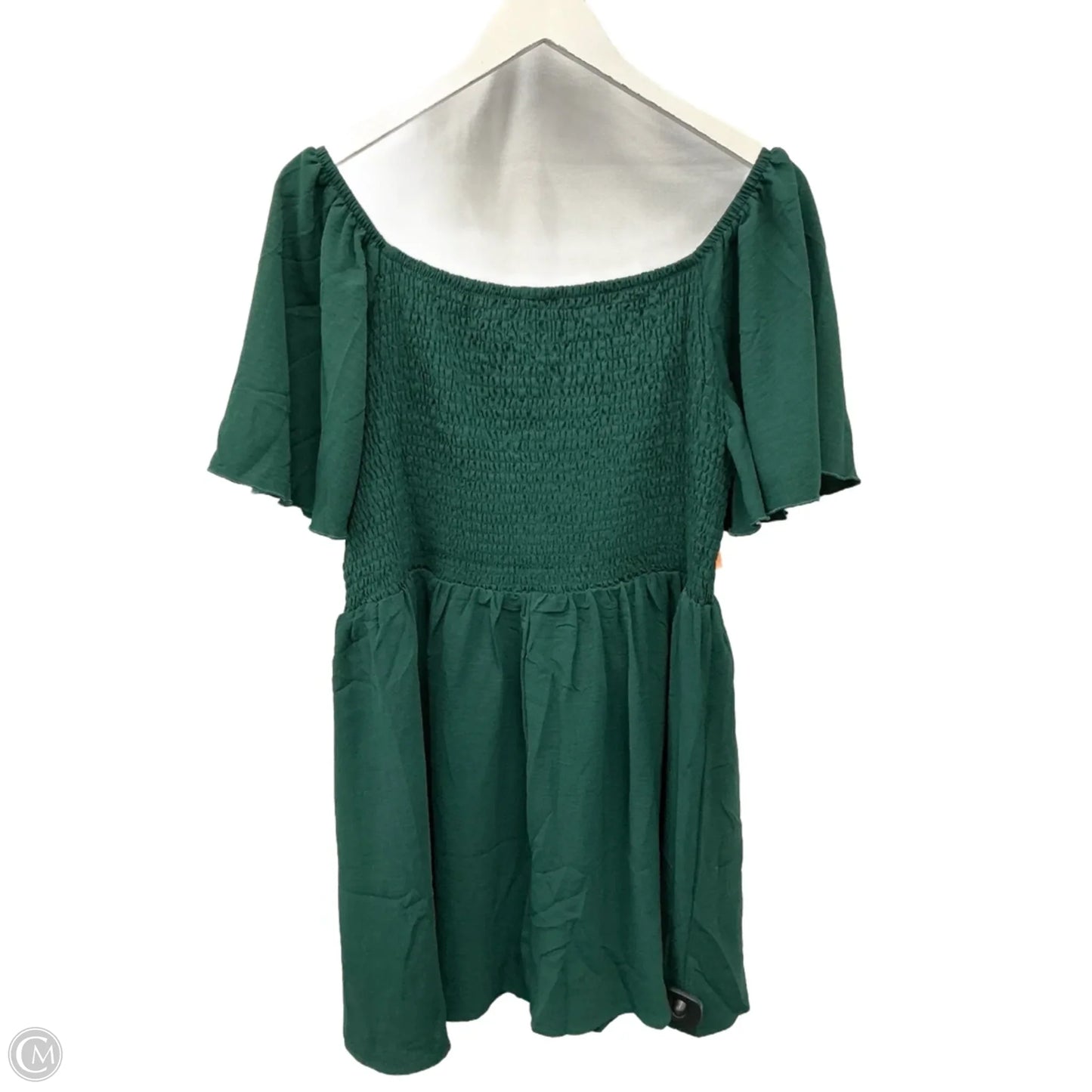 Top Short Sleeve By Cme In Green, Size: 3x