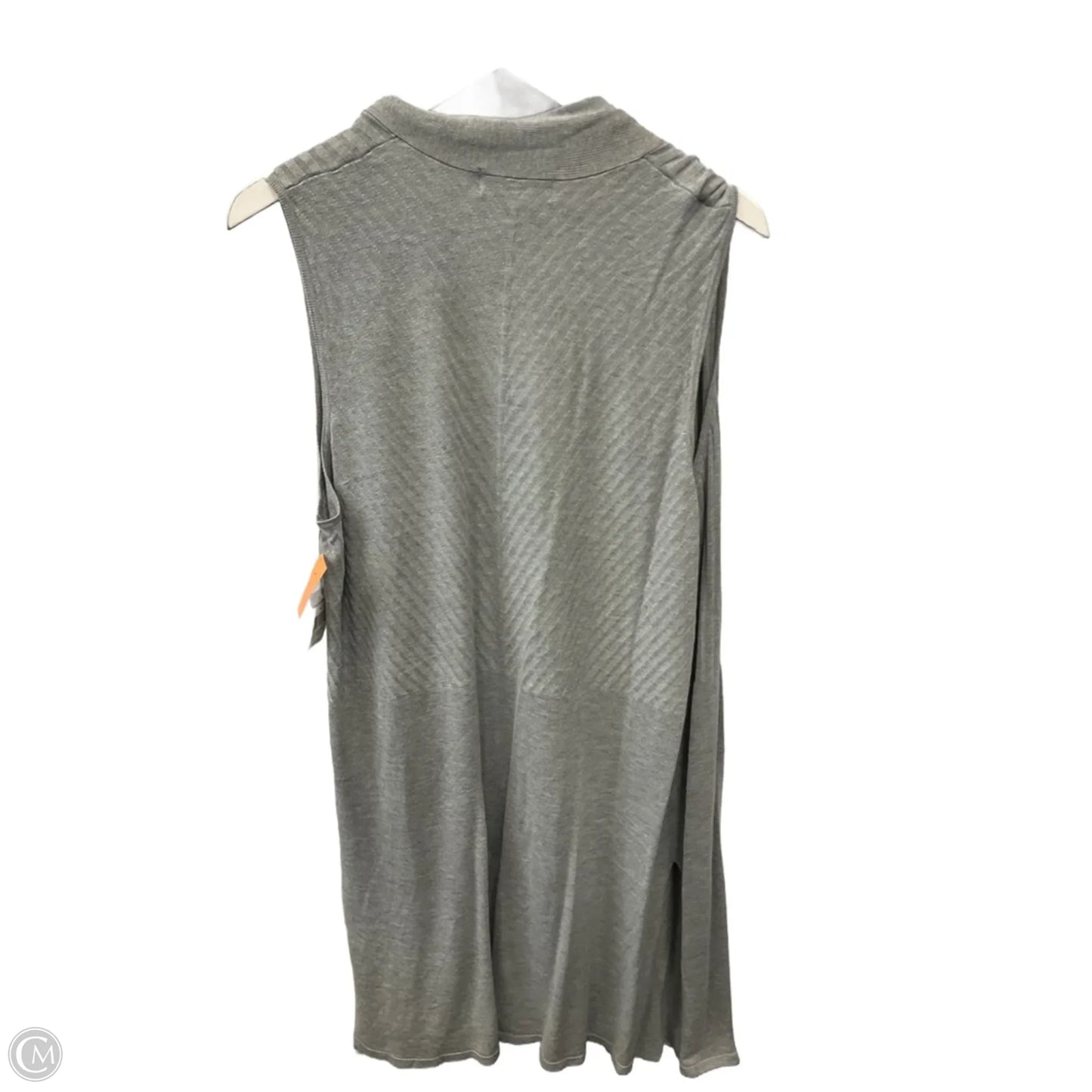 Vest Sweater By Clothes Mentor In Grey, Size: 1x