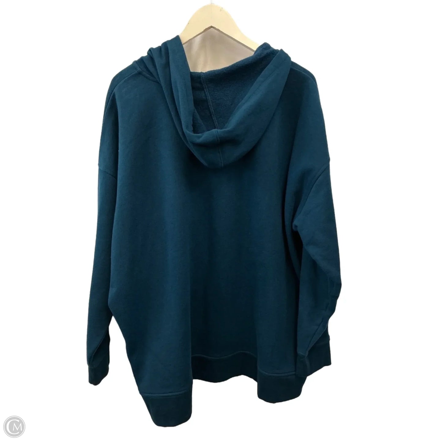 Athletic Sweatshirt Hoodie By Tek Gear In Teal, Size: 2x