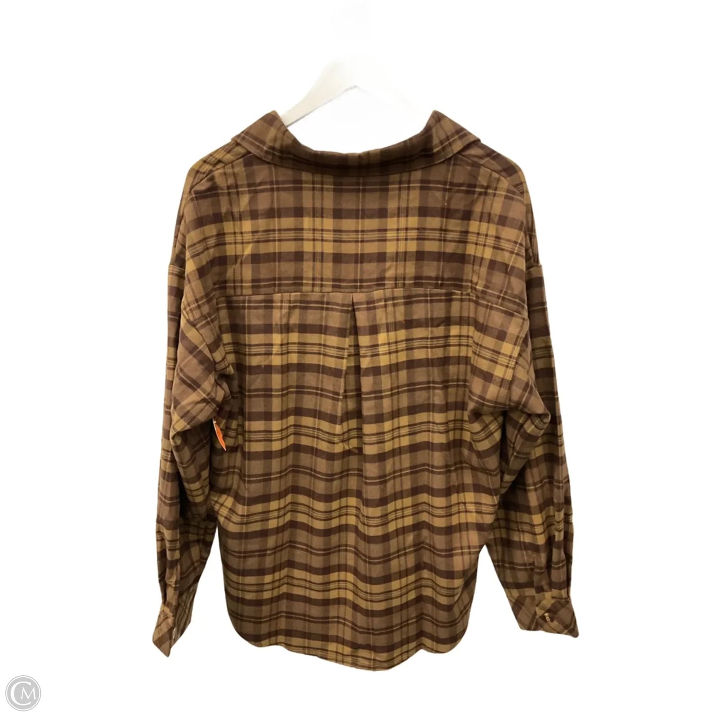 Top Long Sleeve By Clothes Mentor In Brown, Size: Xl
