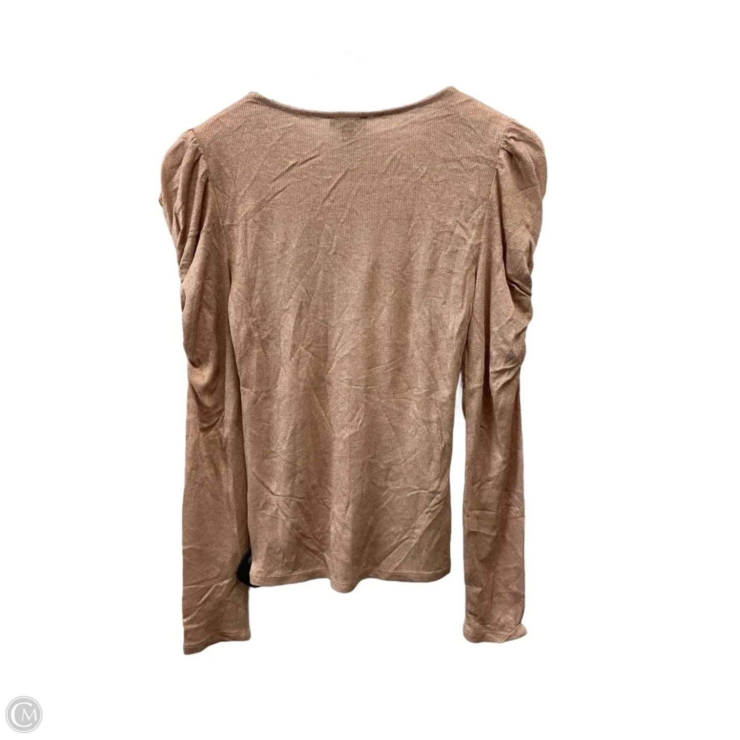 Top Long Sleeve By Express In Rose Gold, Size: S