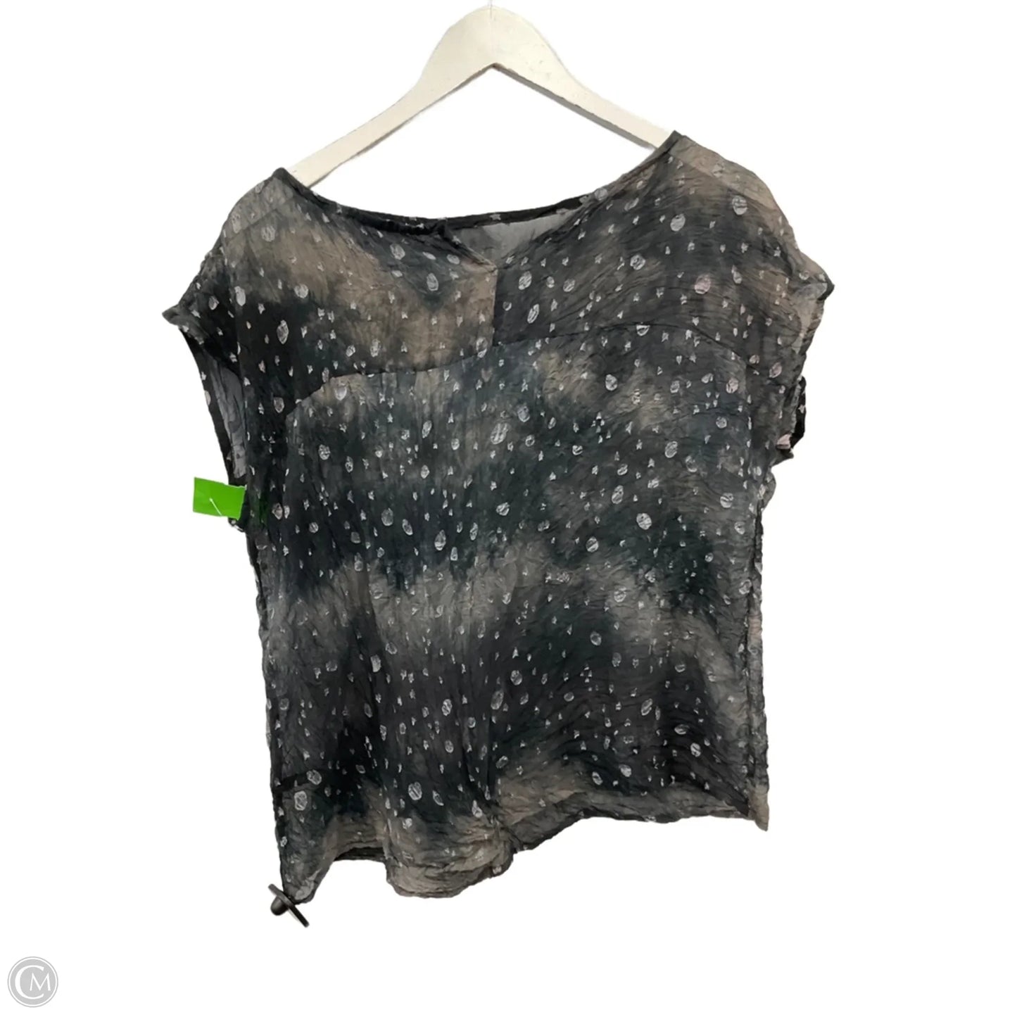 Top Short Sleeve By Cme In Grey, Size: S