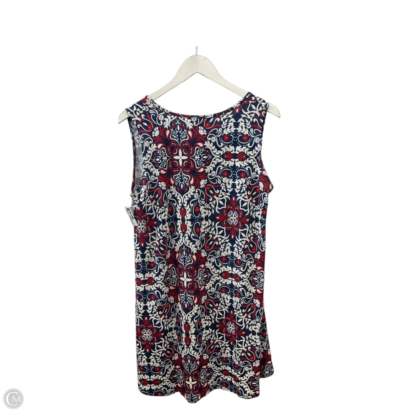 Dress Casual Short By Sjs In Blue & Red & White, Size: M