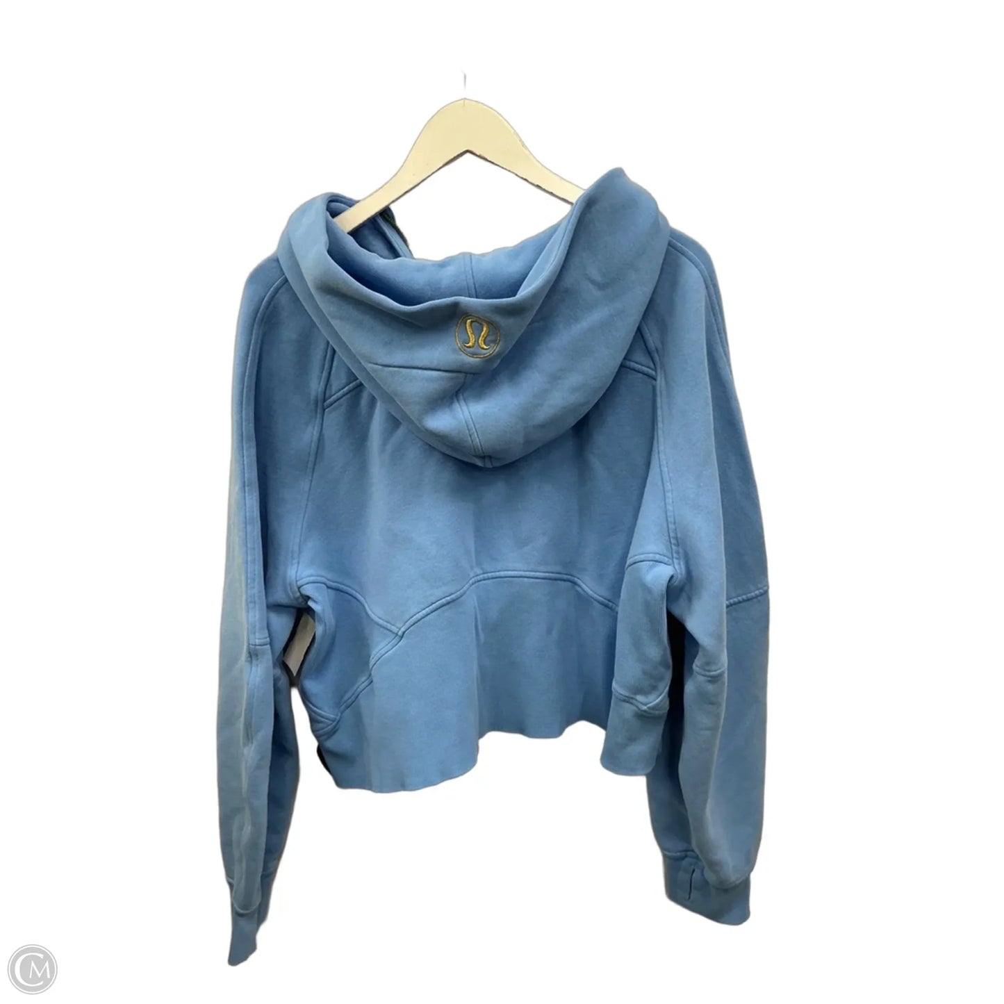 Athletic Sweatshirt Hoodie By Lululemon In Blue, Size: Xl