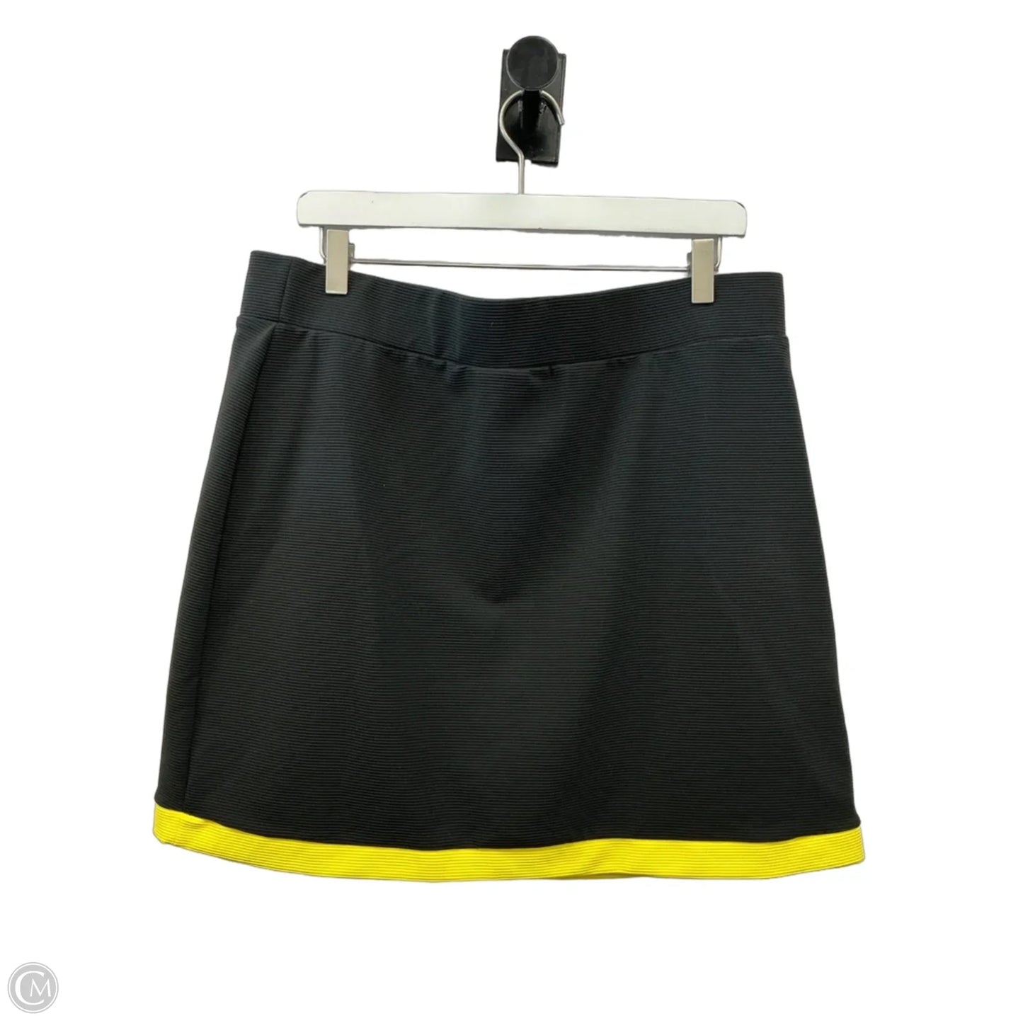 Skirt Set 2pc By New York And Co In Black & Yellow, Size: Xl