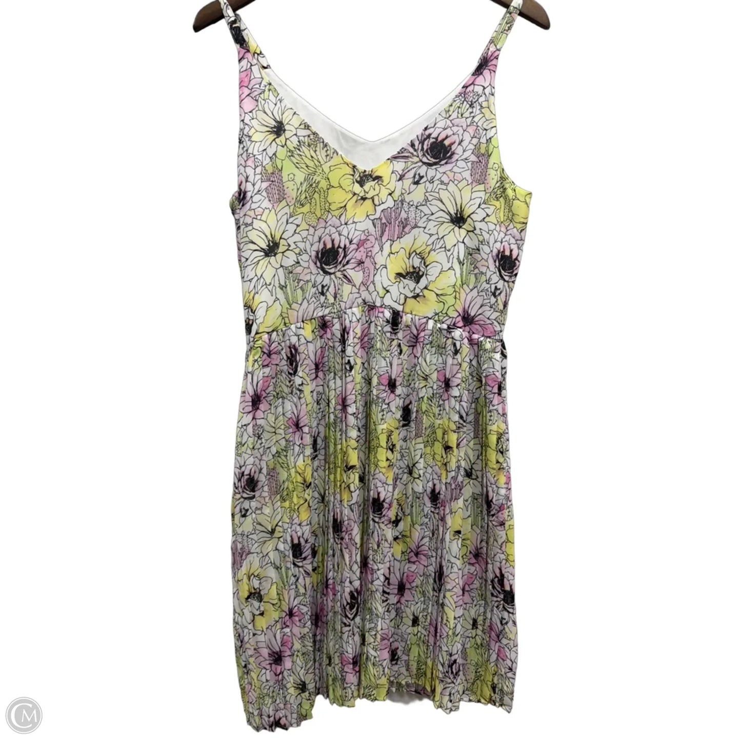 Dress Casual Midi By Clothes Mentor In Floral Print, Size: L
