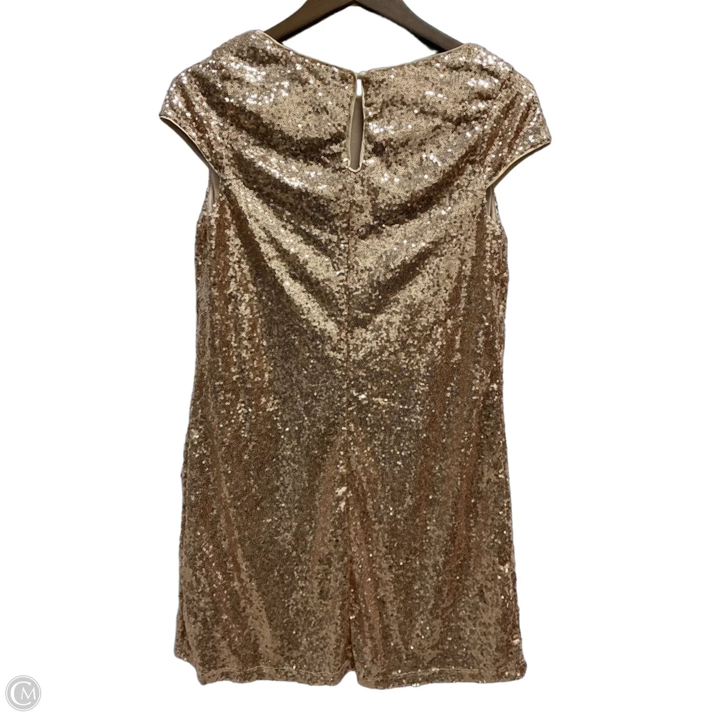 Dress Party Midi By Clothes Mentor In Gold, Size: M
