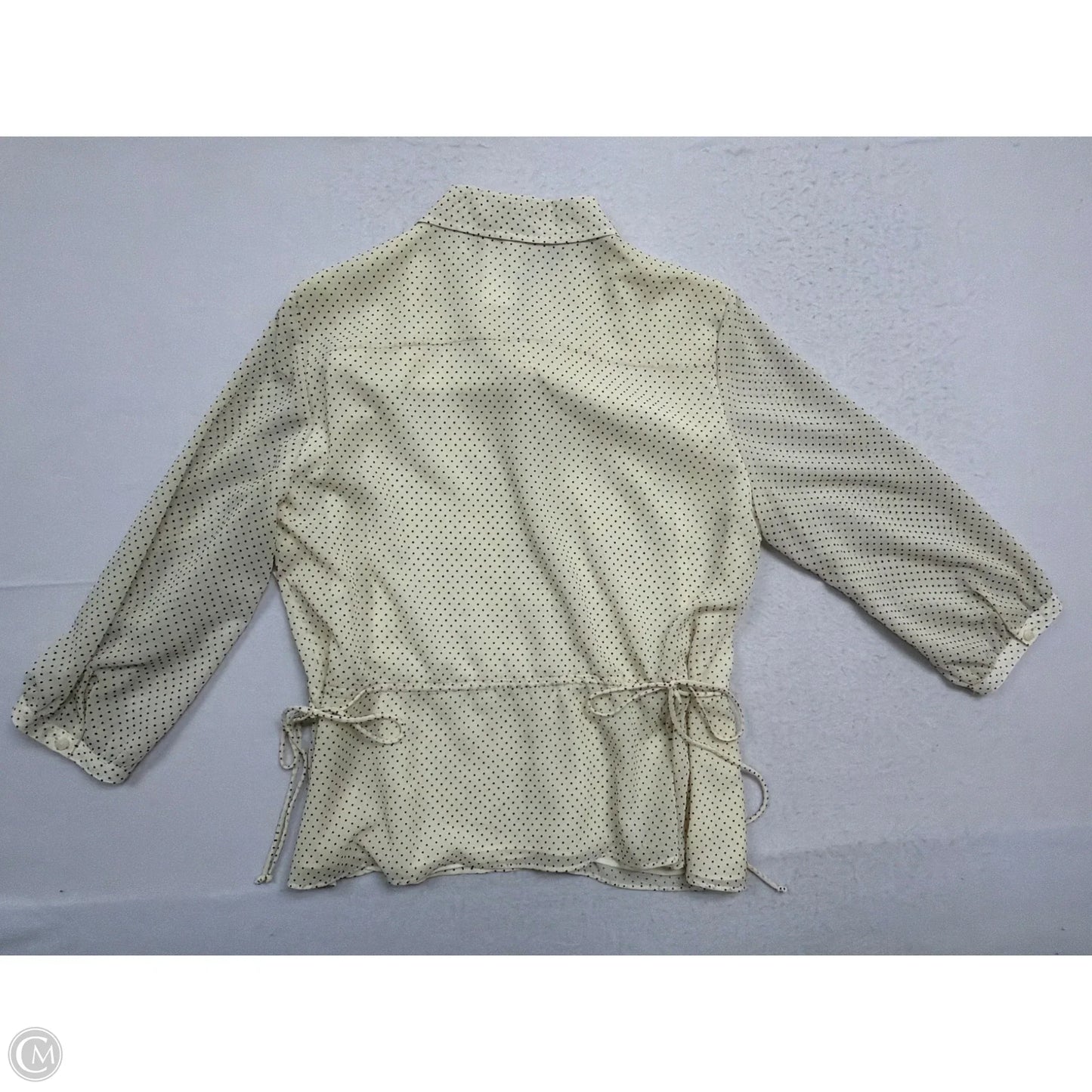 Top Long Sleeve By Jm Collections In Polkadot Pattern, Size: Xl