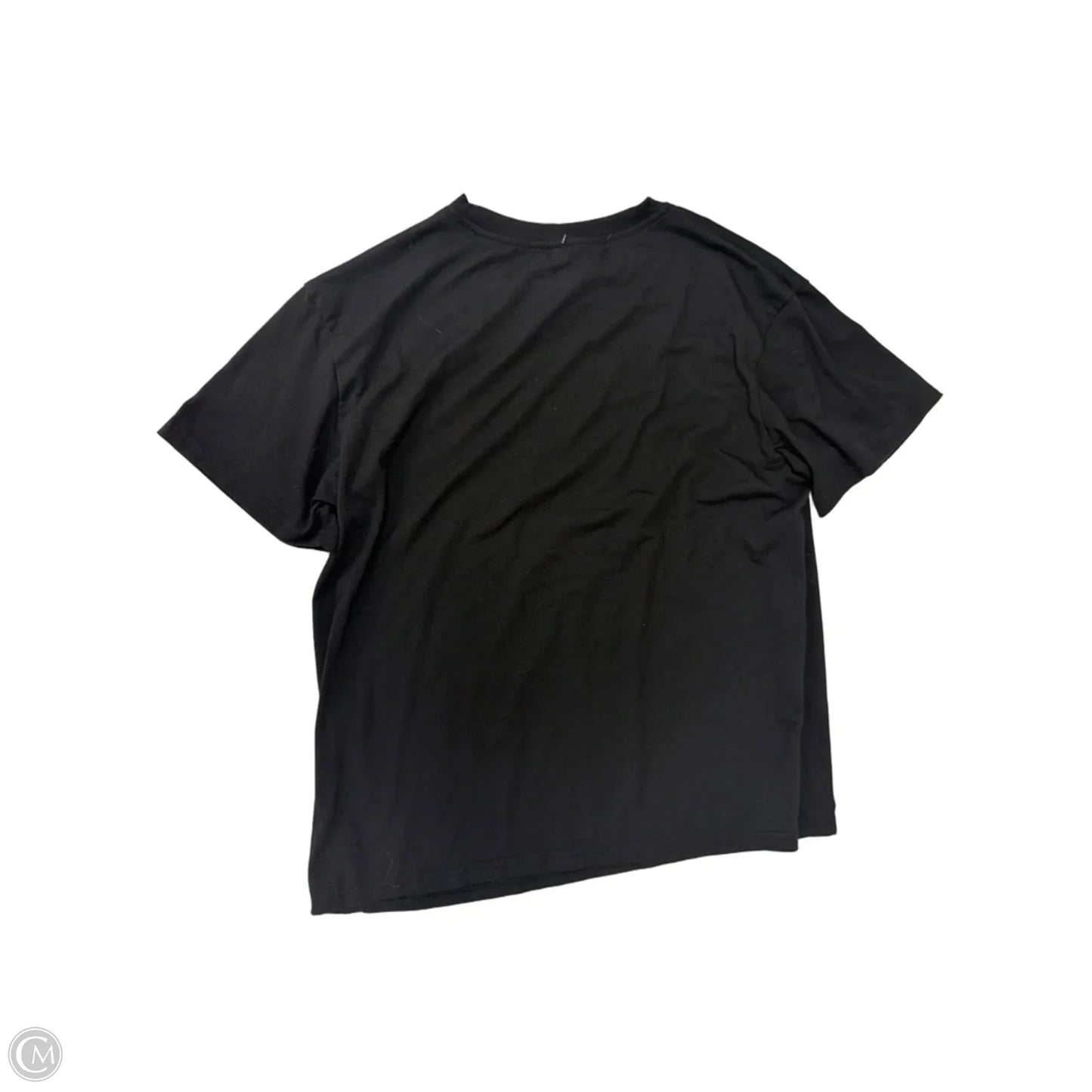Top Short Sleeve Basic By Shein In Black, Size: L