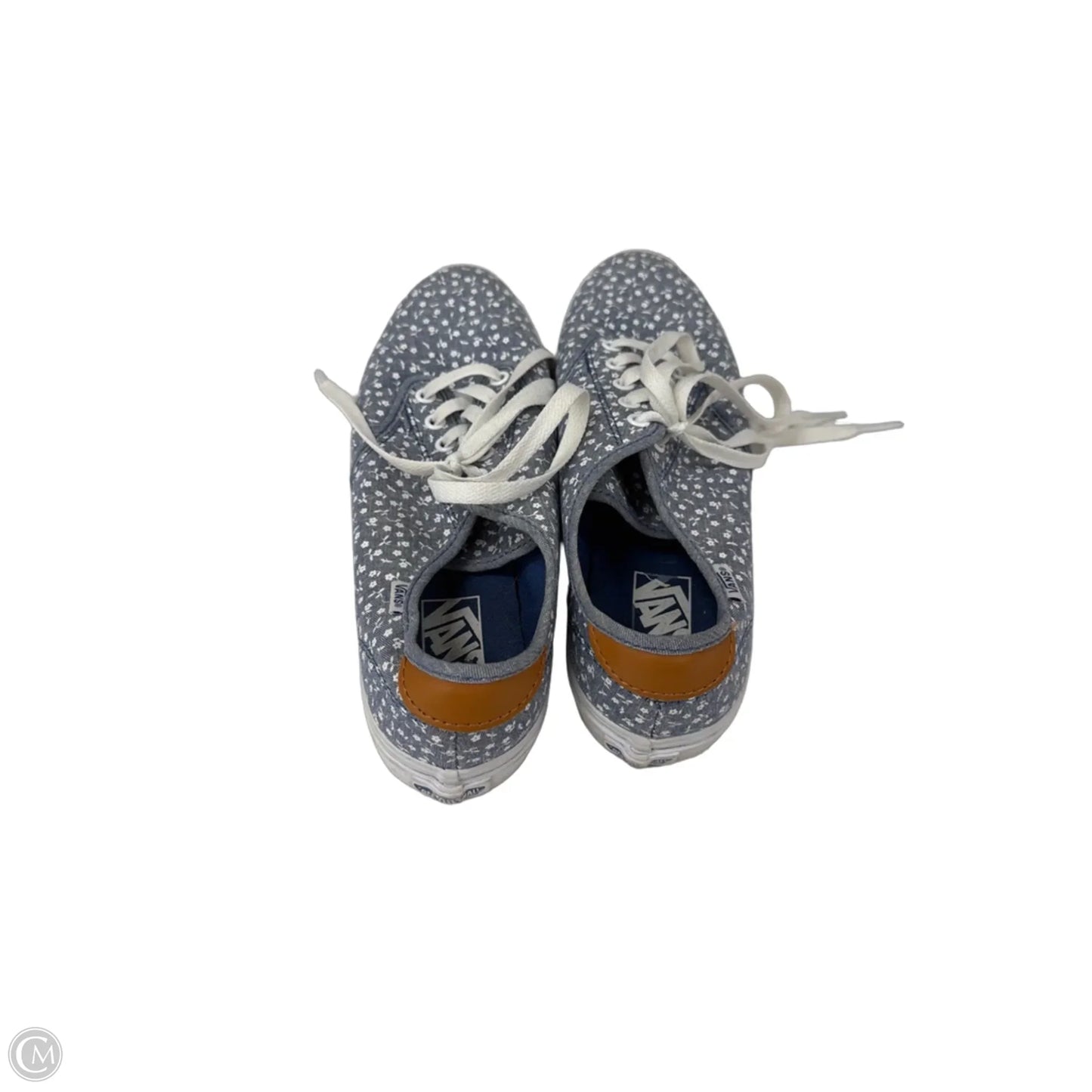 Shoes Sneakers By Vans In Blue & White, Size: 9.5