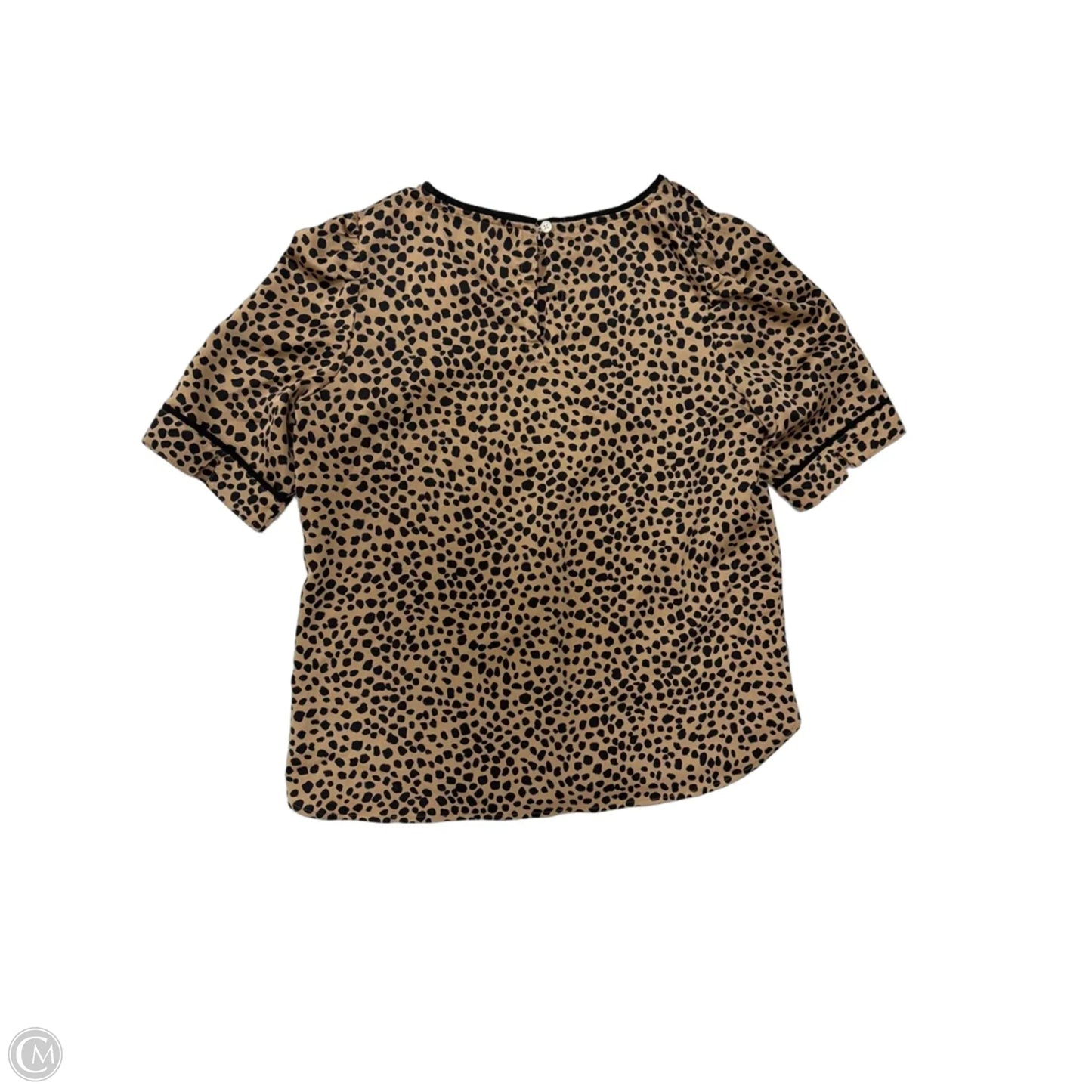 Top Short Sleeve By Loft In Animal Print, Size: S