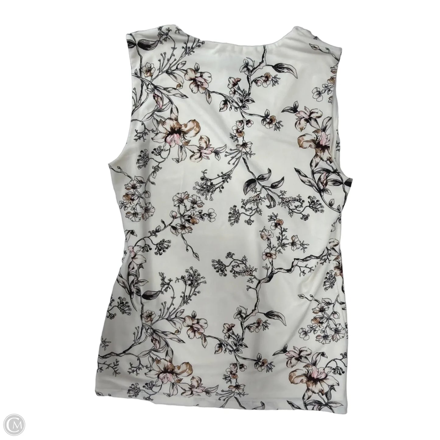 Tank Top By White House Black Market In Floral Print, Size: Xs