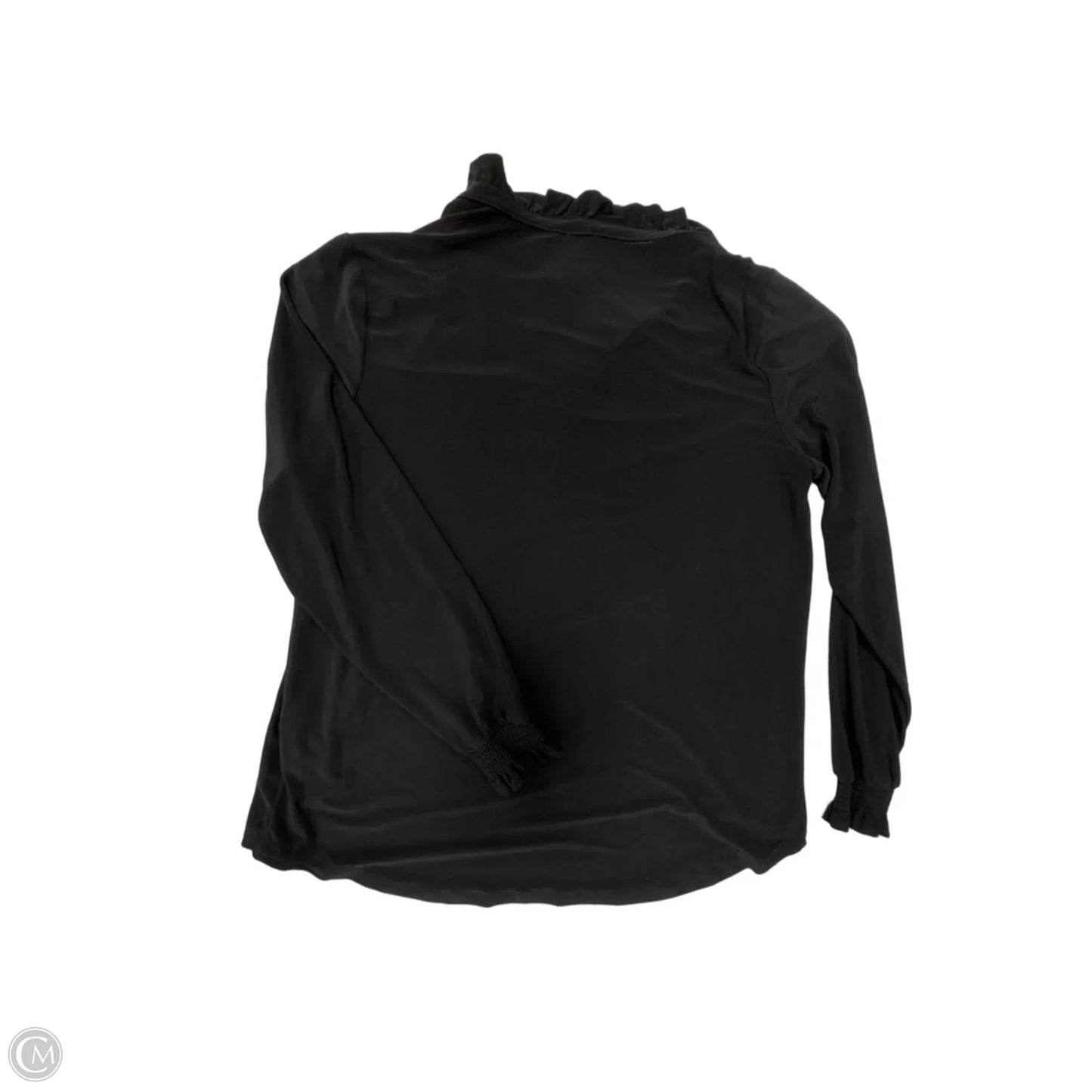 Top Long Sleeve By Anne Klein In Black, Size: M